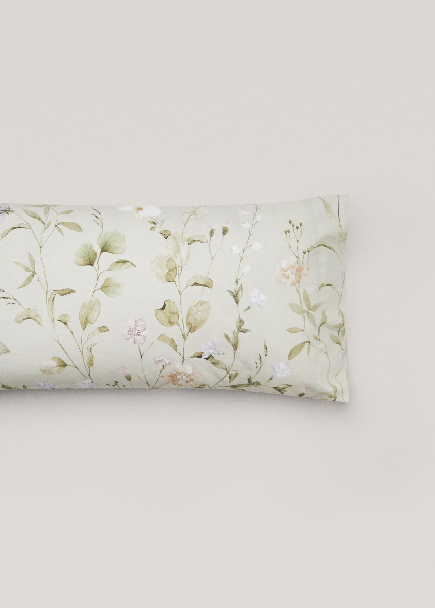 Taie d’oreiller imprimée fleurs 45x110 cm - Article sans modèle