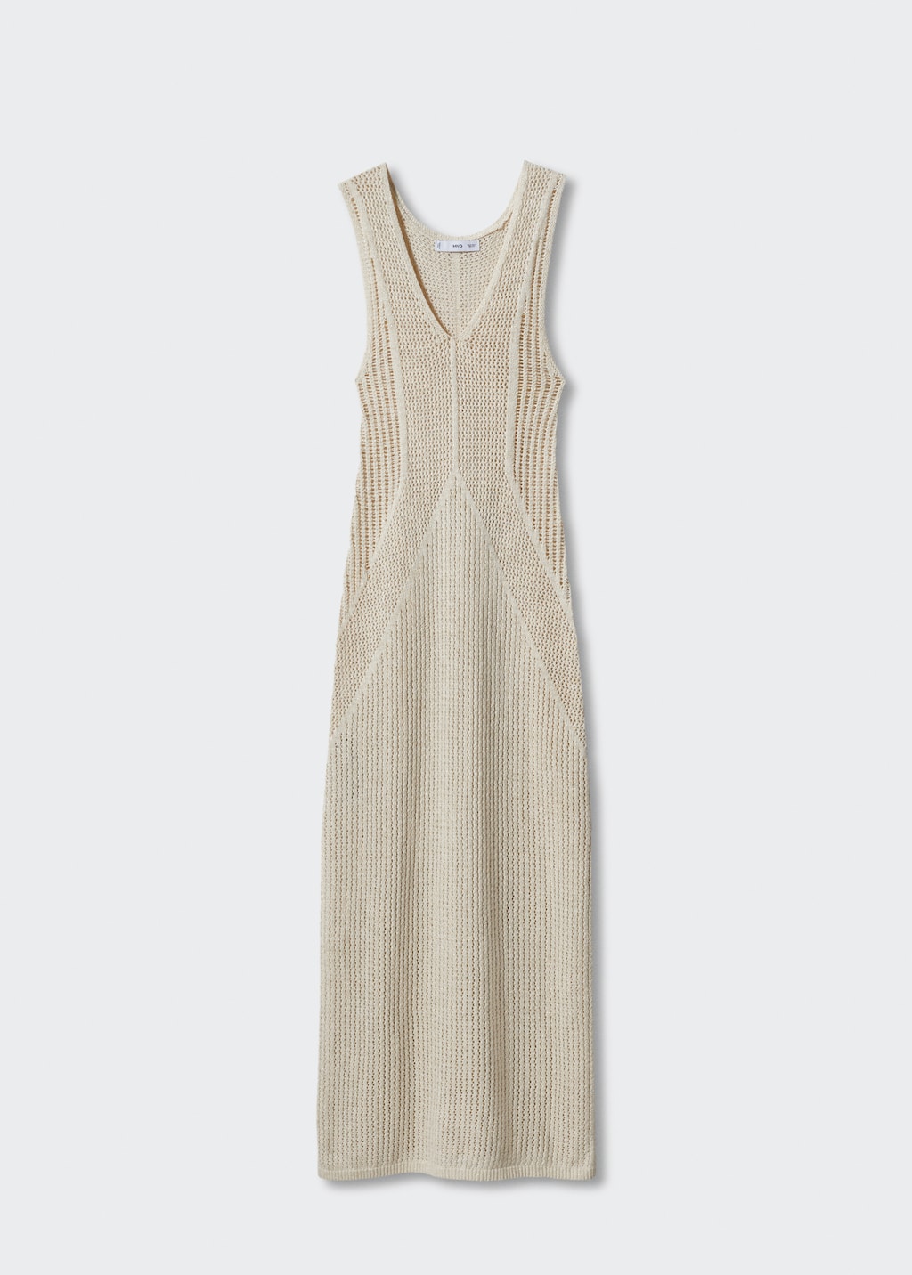 Openwork knit dress with slits - Women | MANGO OUTLET USA