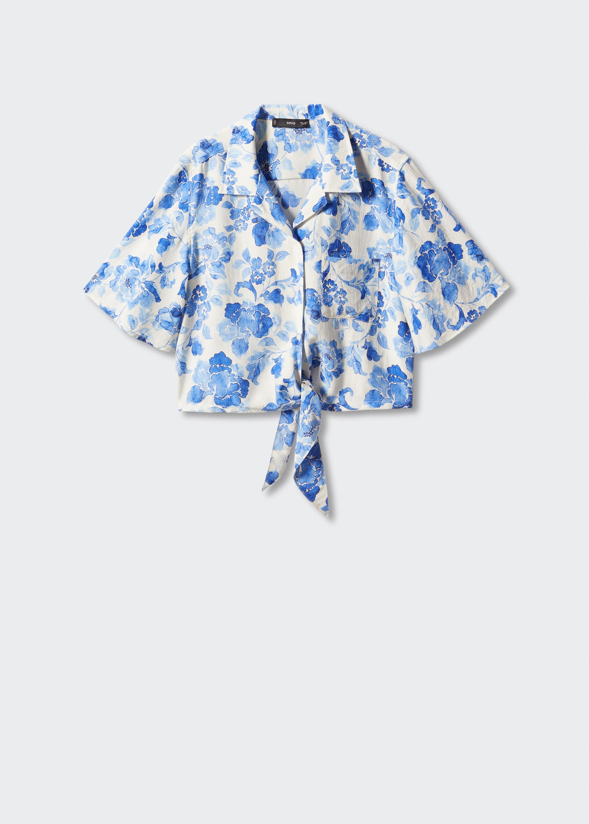 Floral shirt with knot - Article without model