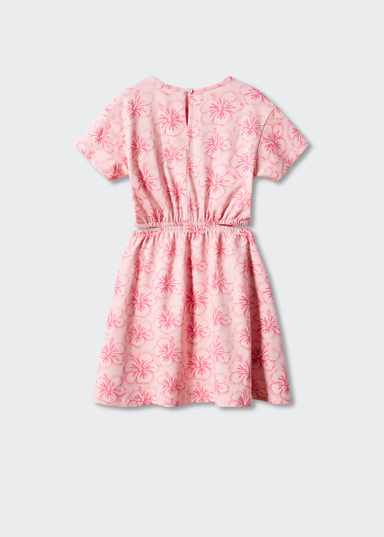 Vestido estampado abertura  - Verso do artigo