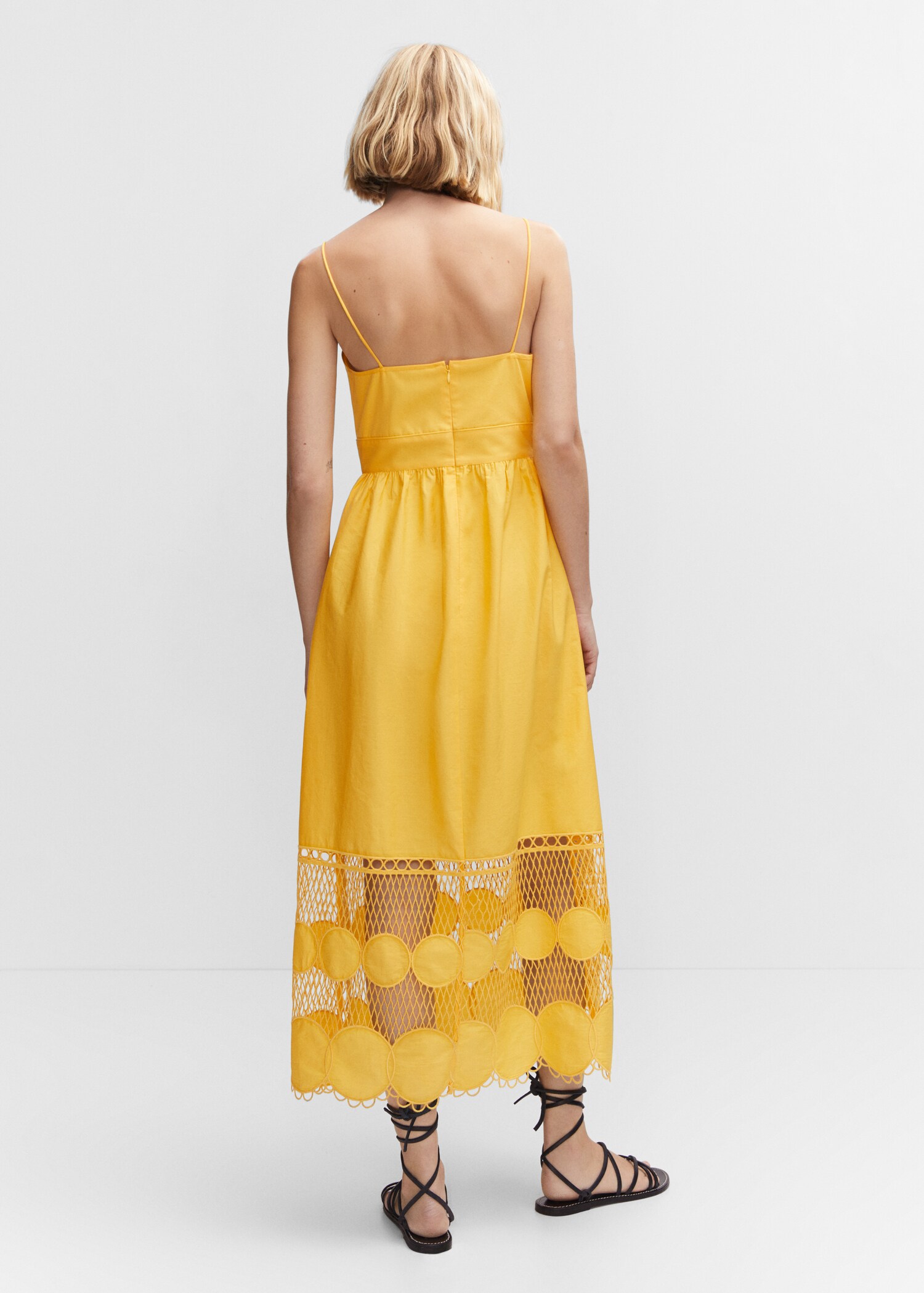 Rochie din bumbac - Spatele articolului