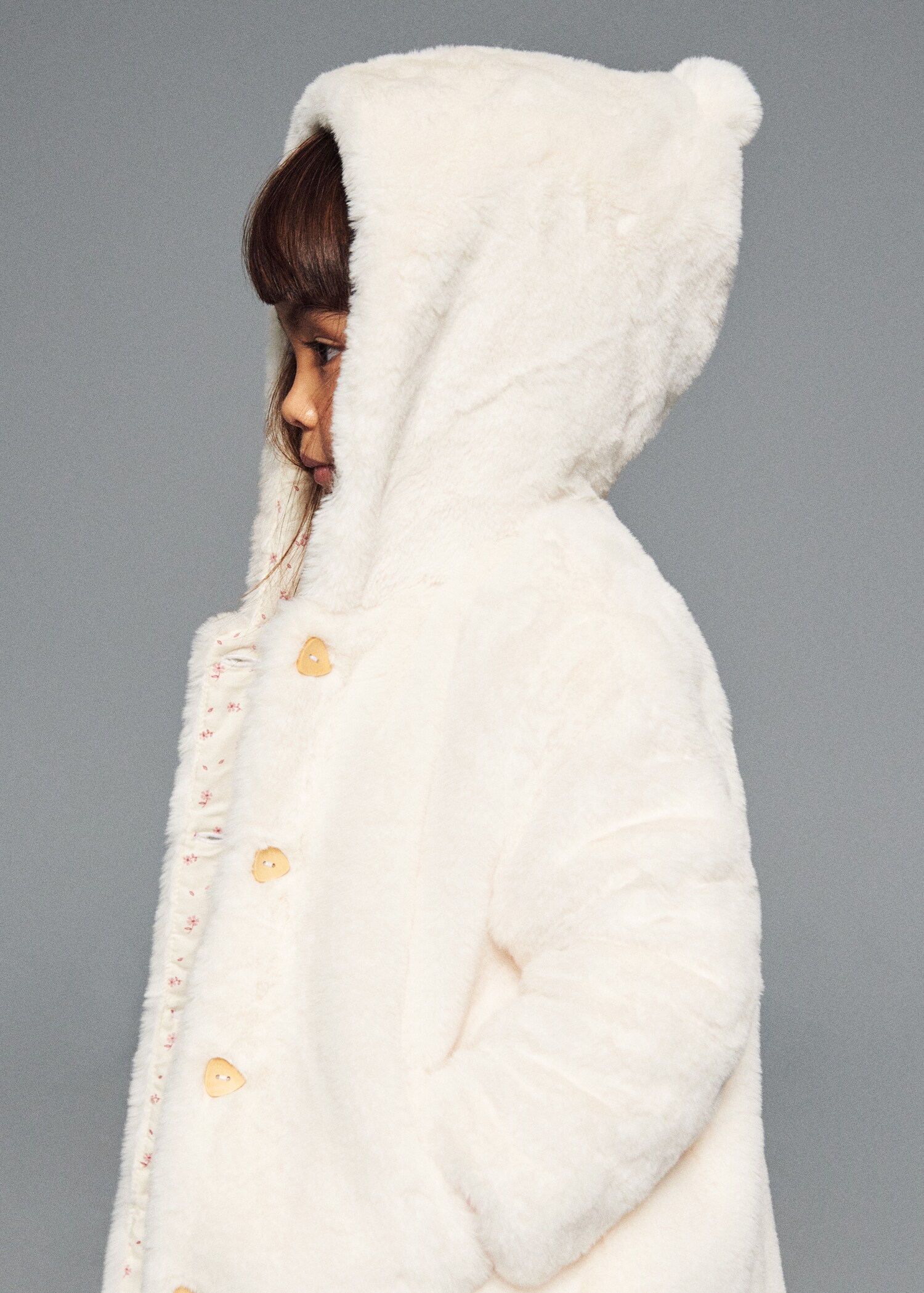 Hooded fur-effect coat - Details of the article 5