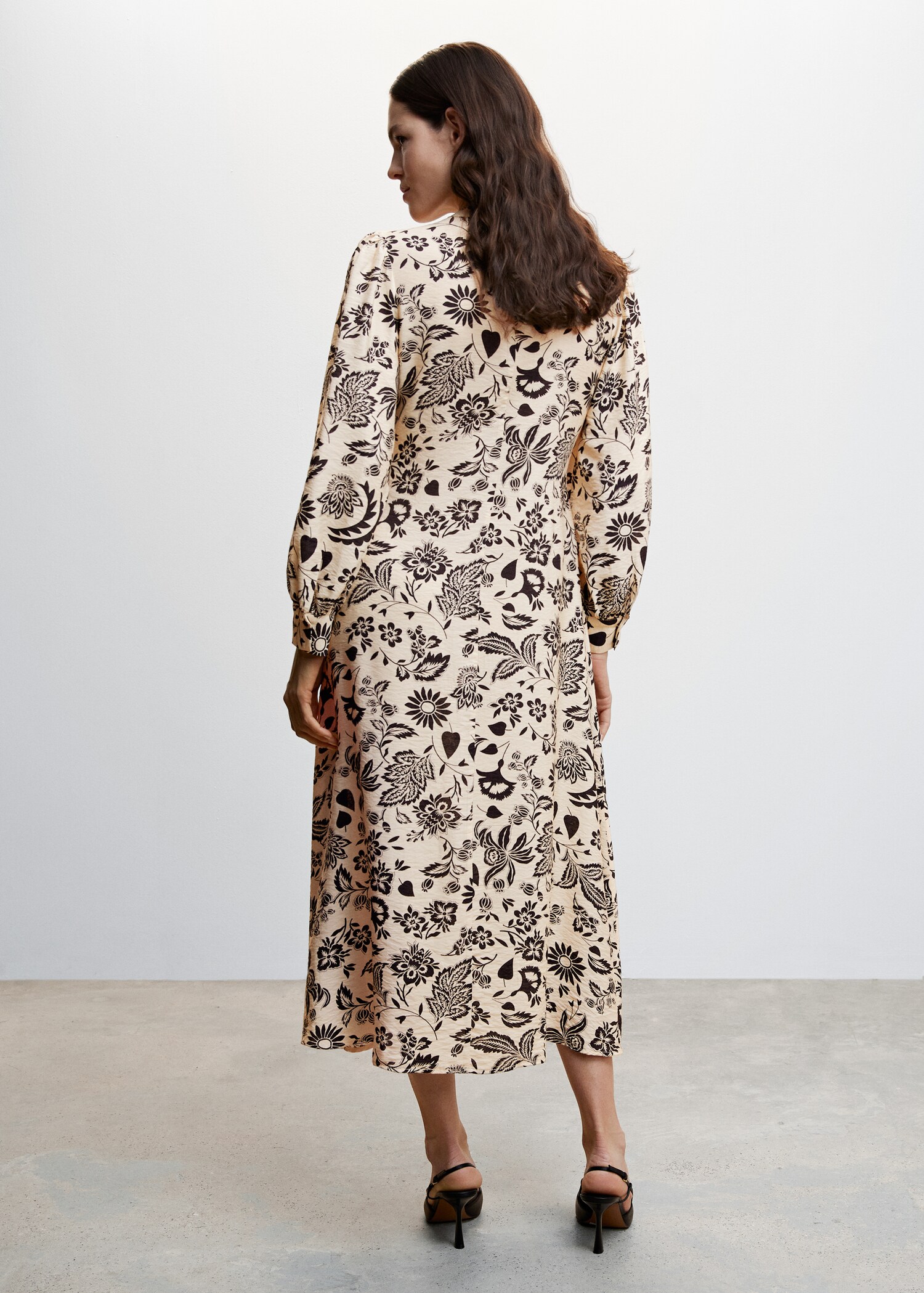 Floral print dress - Reverse of the article