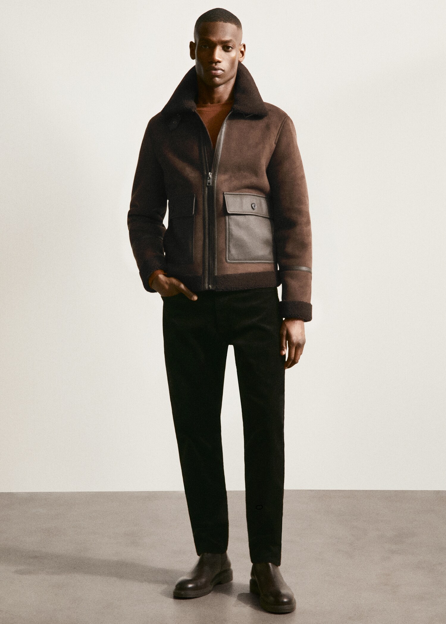 Slim fit corduroy pants - Details of the article 5