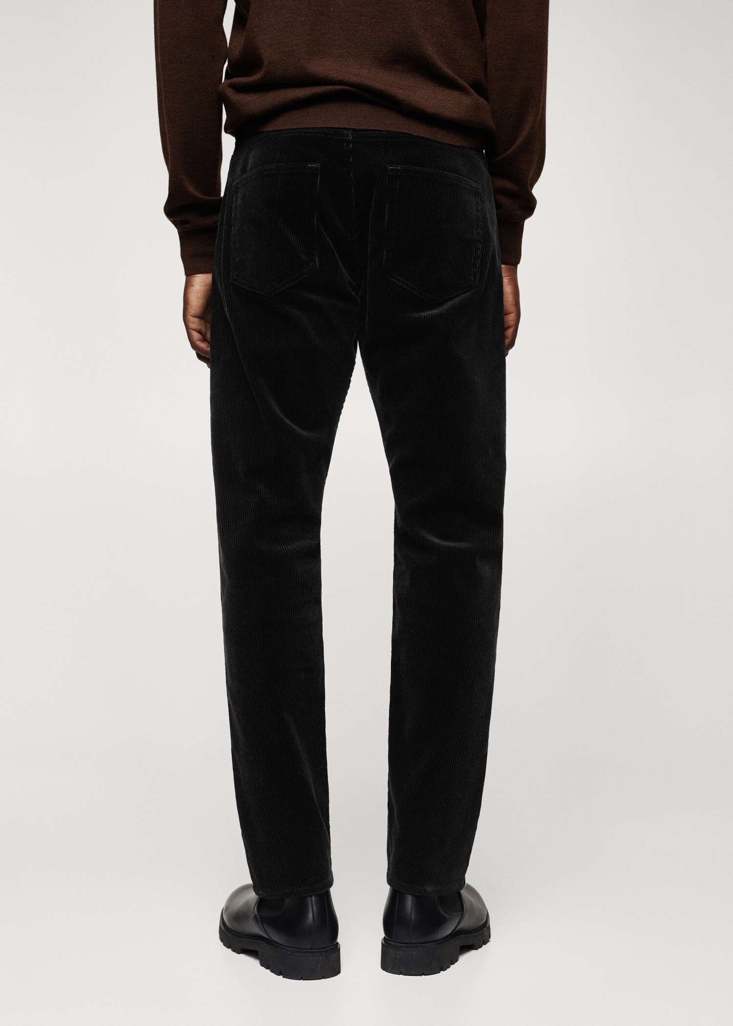 Slim fit corduroy pants - Reverse of the article