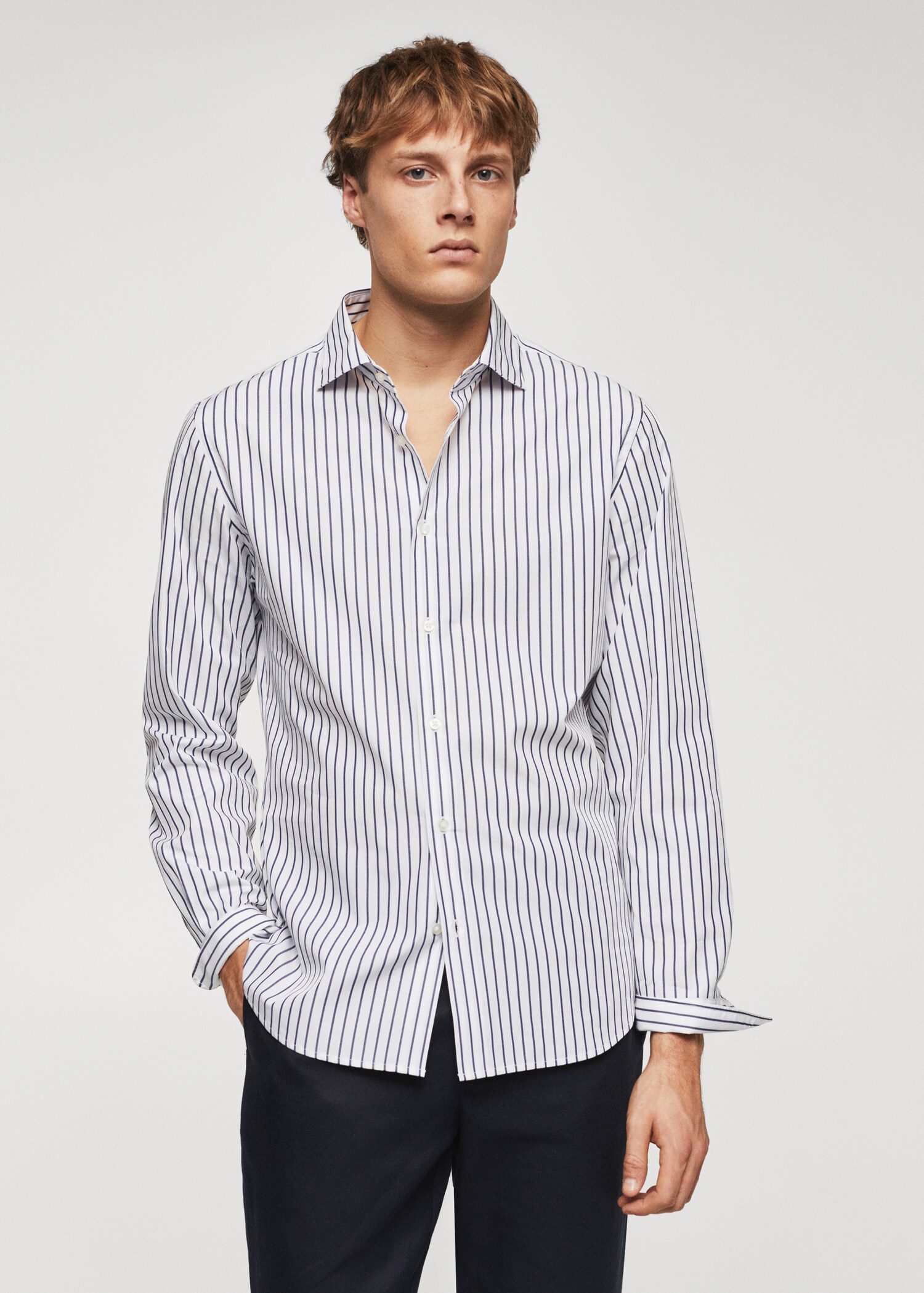 Ing slim fit csíkos - Felezősík