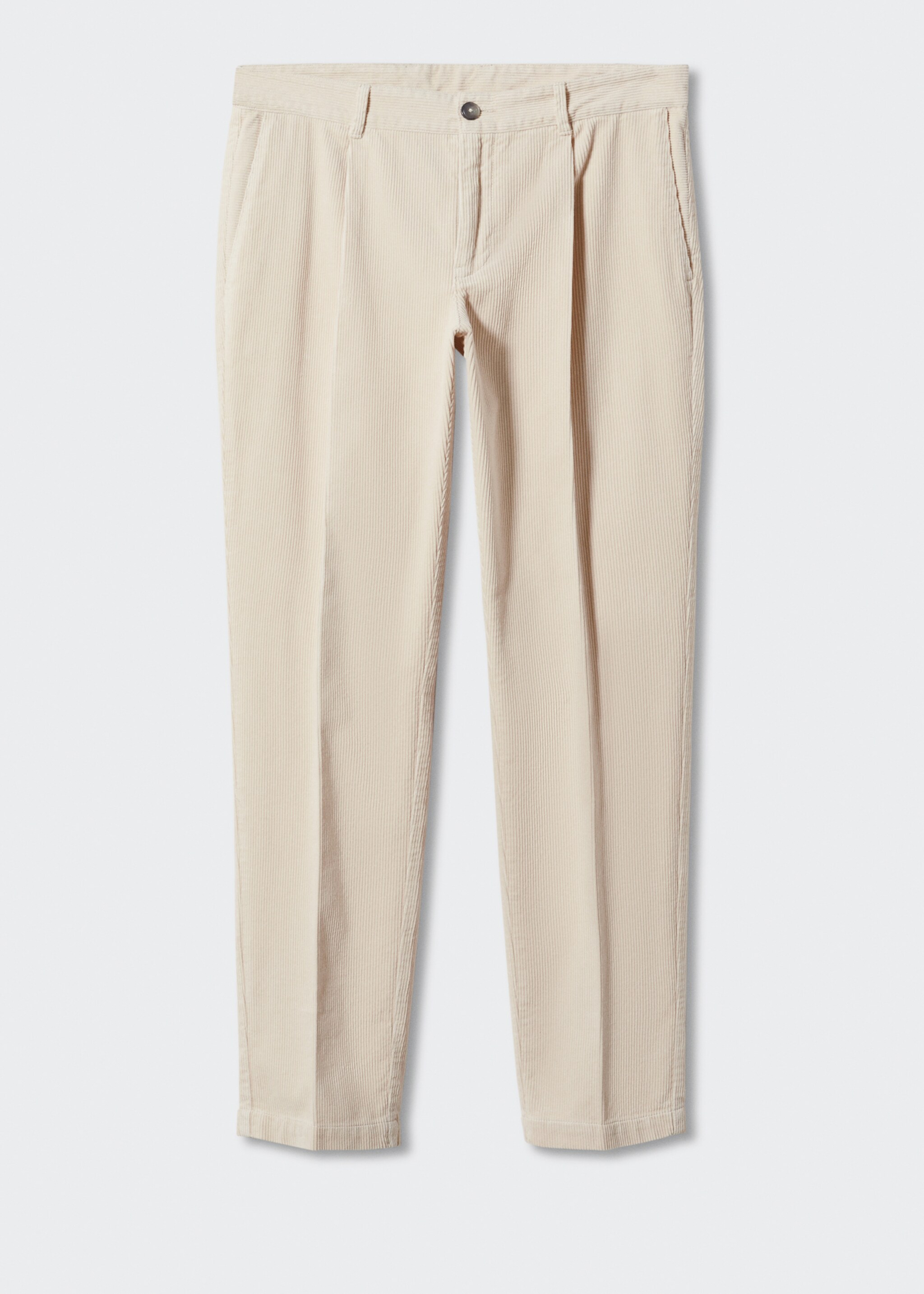 Pleated corduroy pants - Article without model