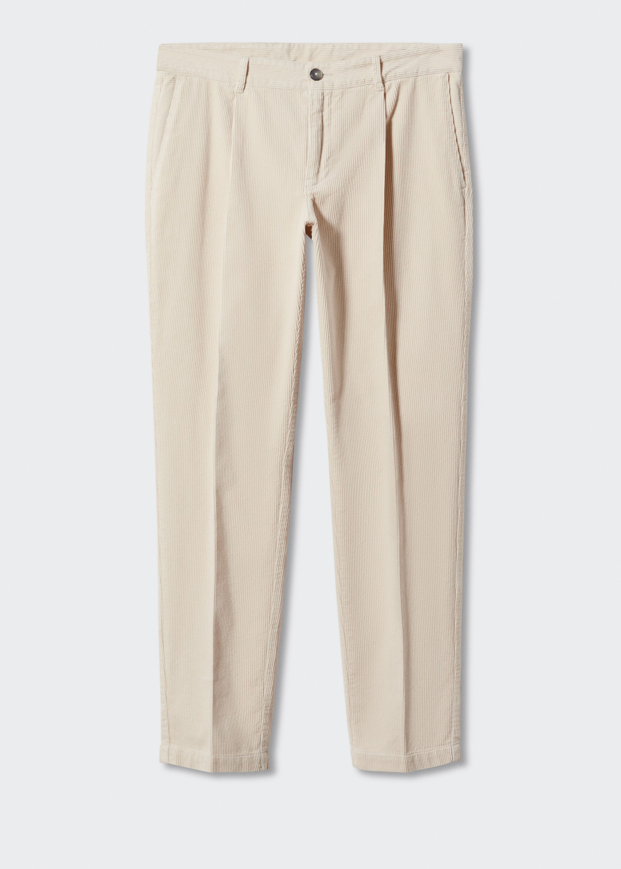 Pleated corduroy trousers - Article without model