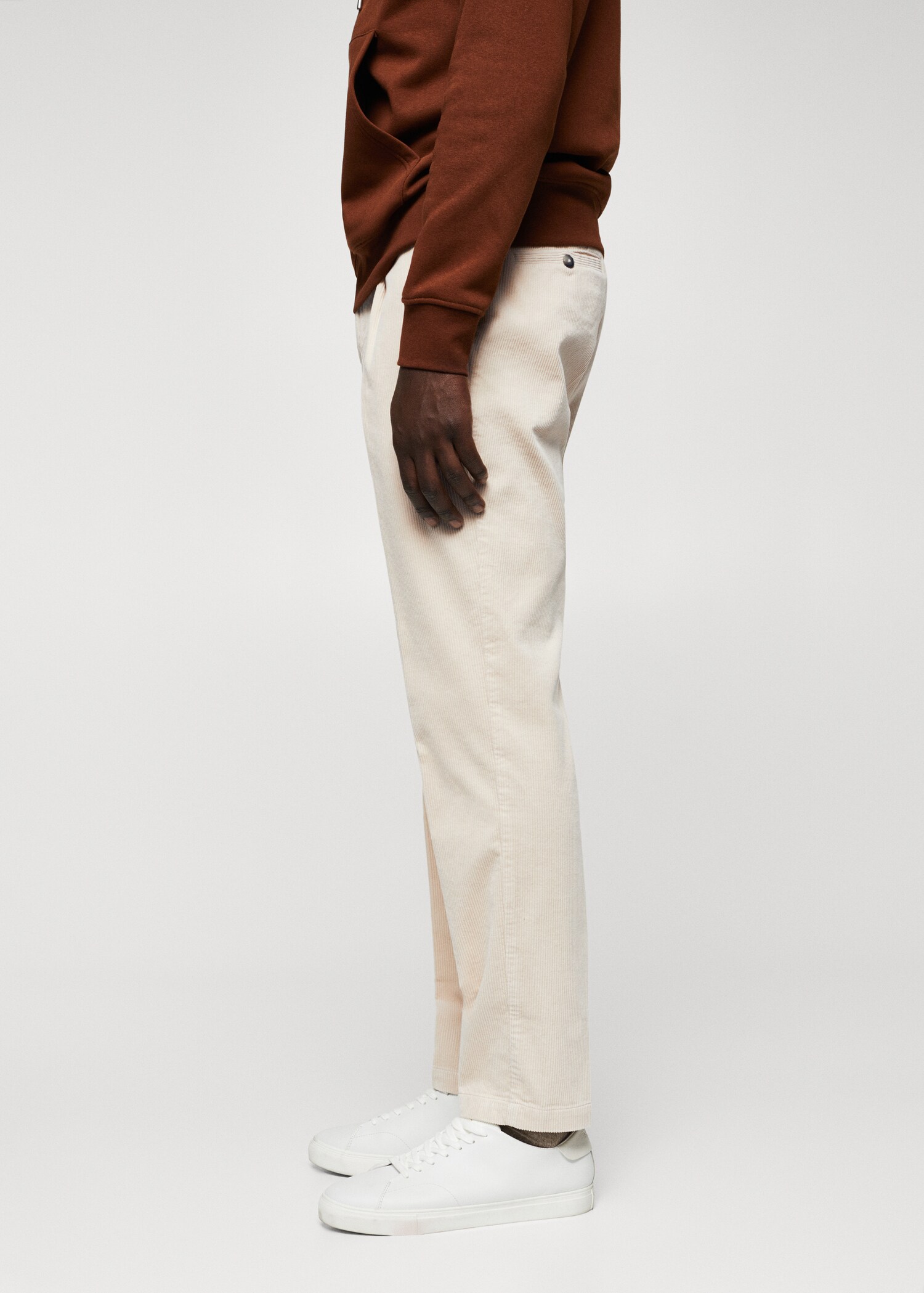 Pleated corduroy pants - Details of the article 4