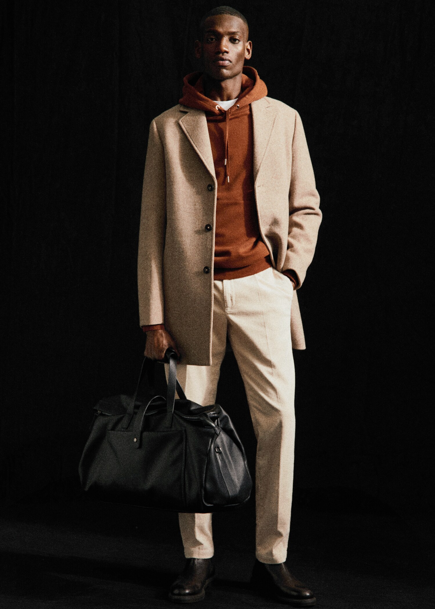 Pleated corduroy pants - Details of the article 7
