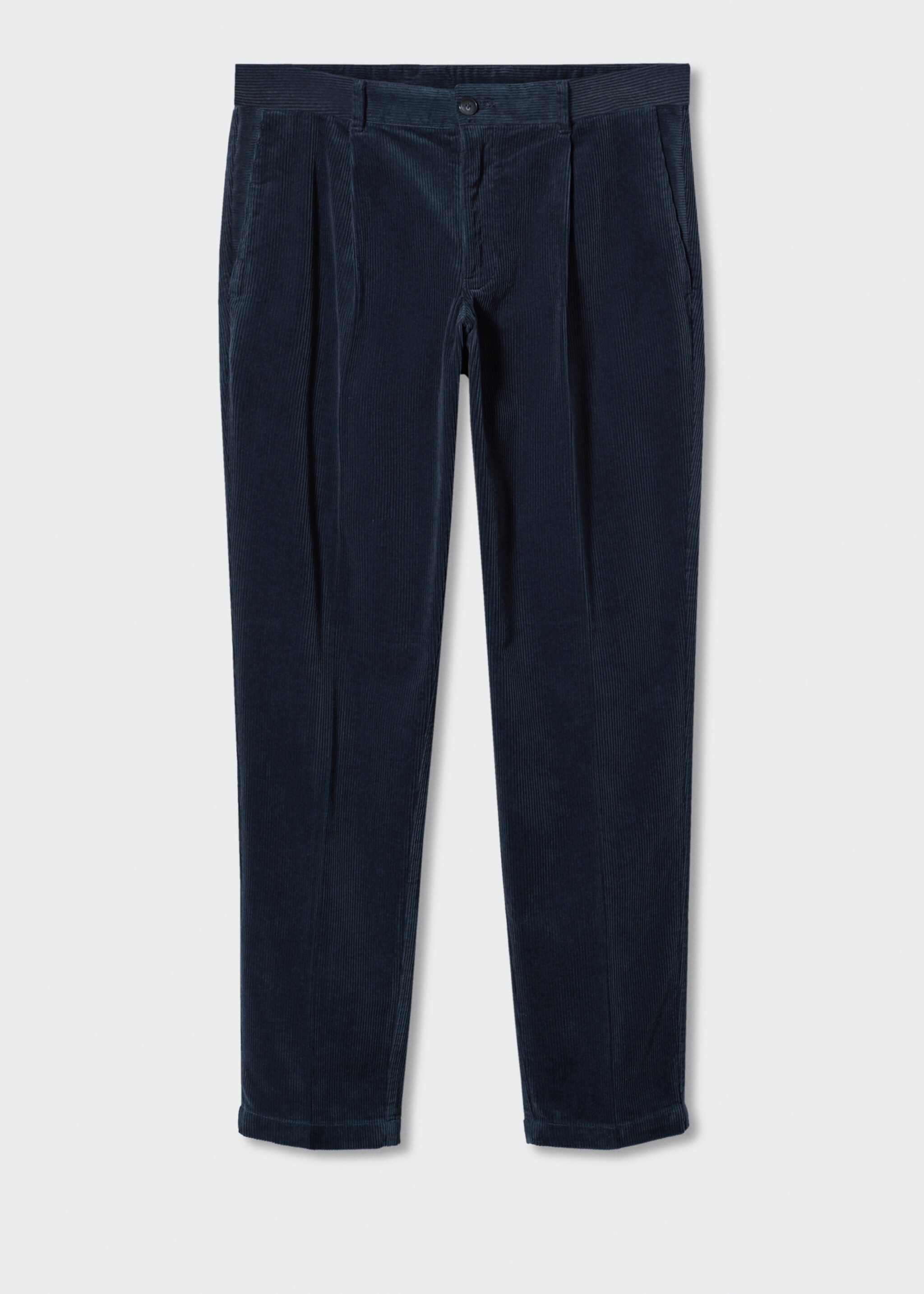 Pleated corduroy pants - Article without model