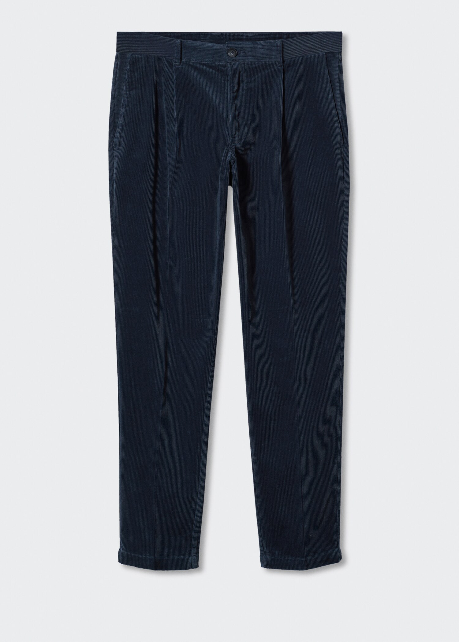 Pleated corduroy pants - Article without model
