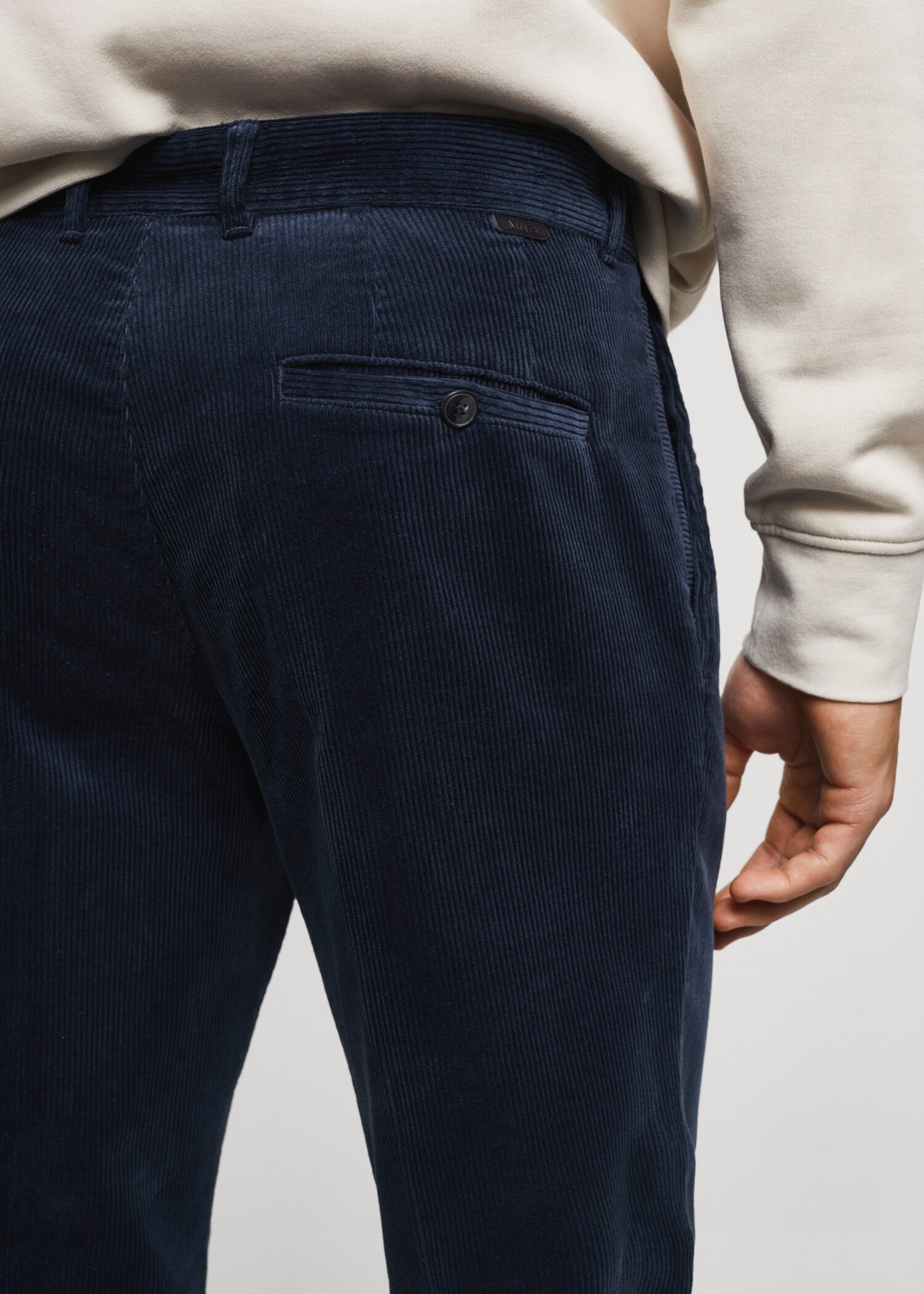 Pleated corduroy pants - Details of the article 4
