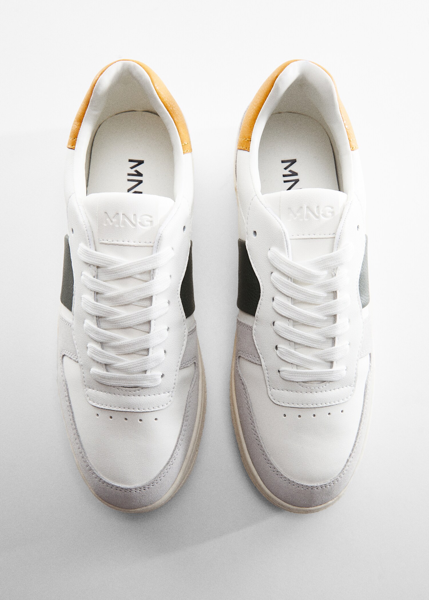 Combined leather sneakers - Details of the article 5