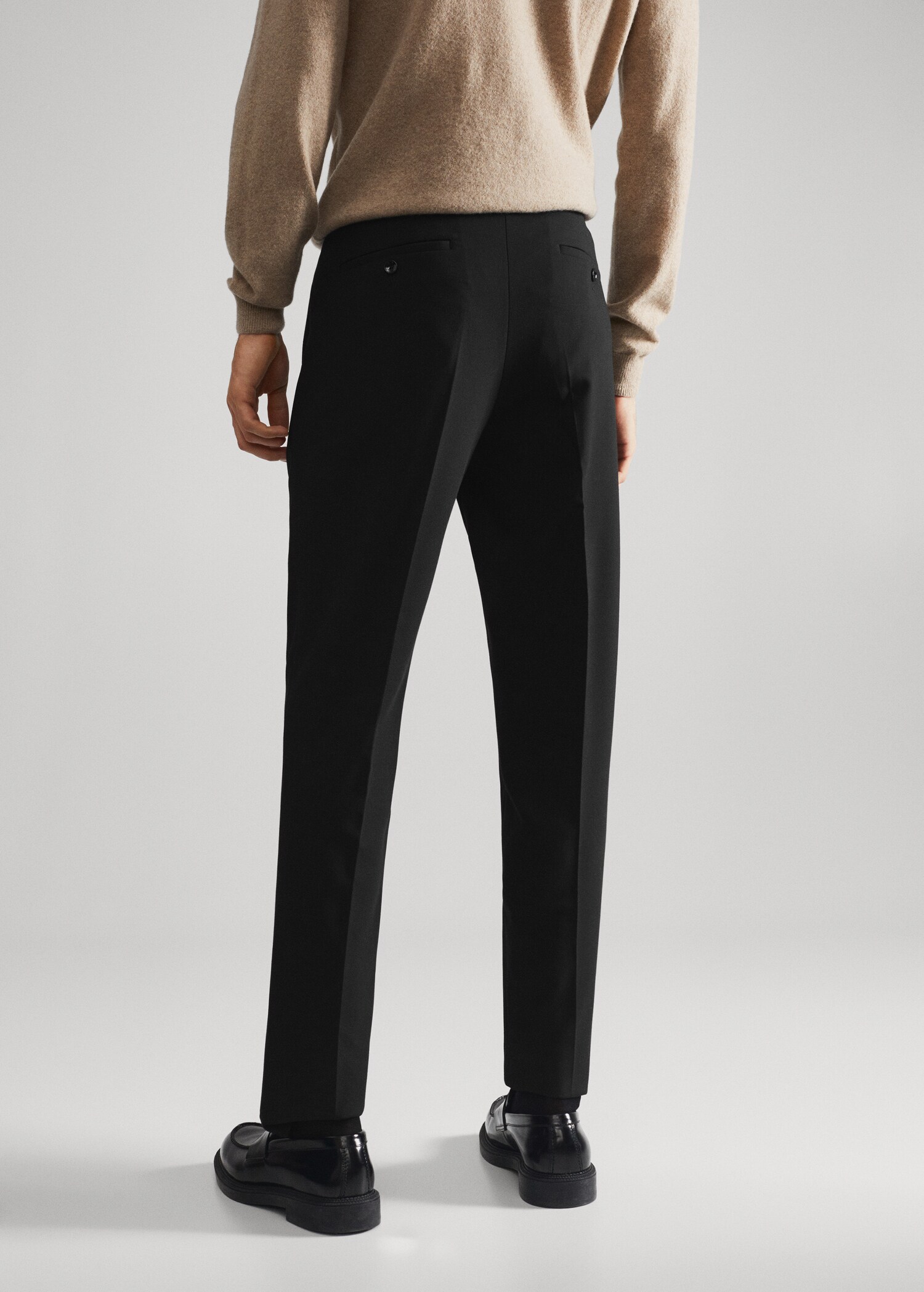 Pantalons vestit slim fit - Revers de l'article