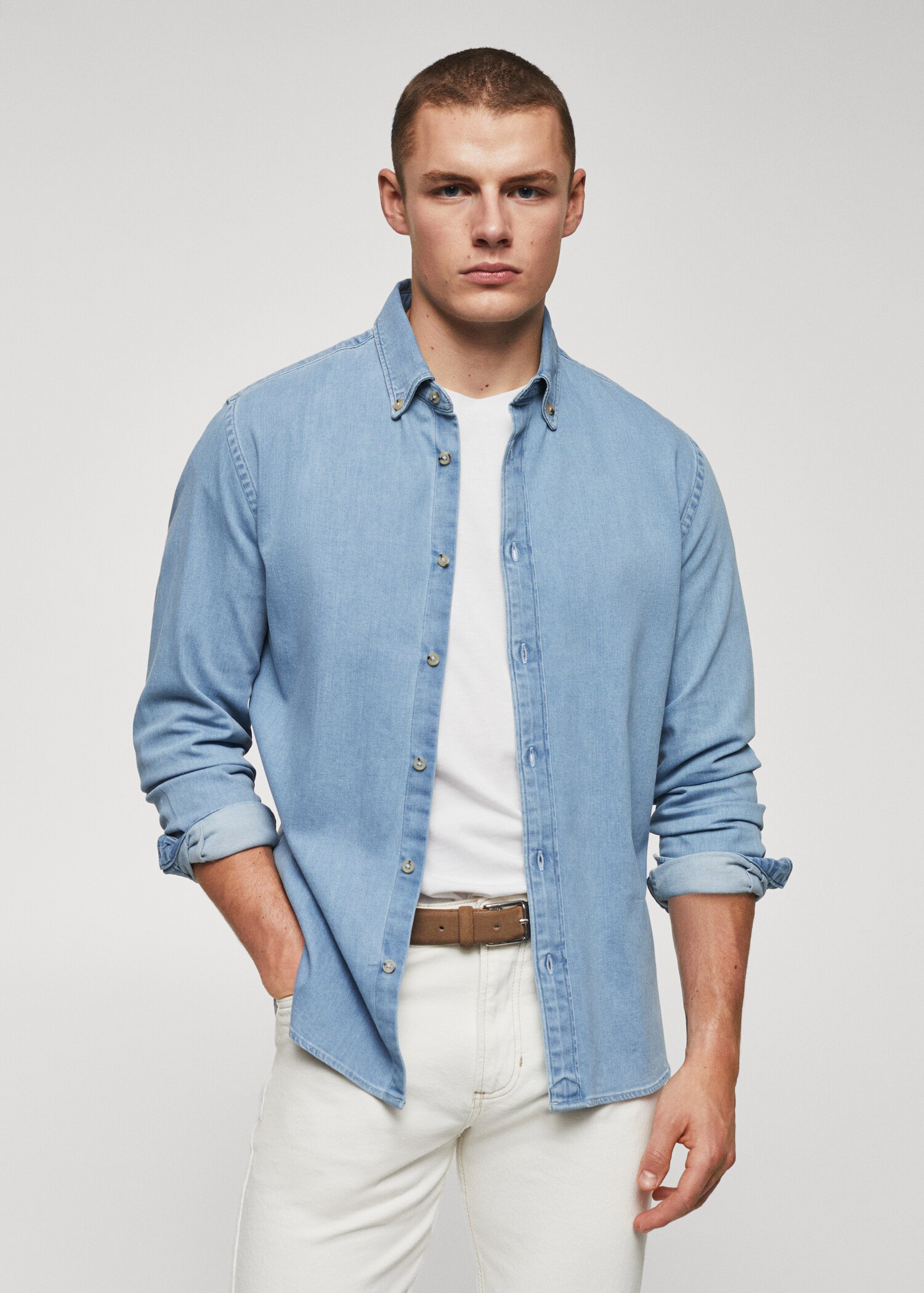Chemise slim fit jean  - Plan moyen