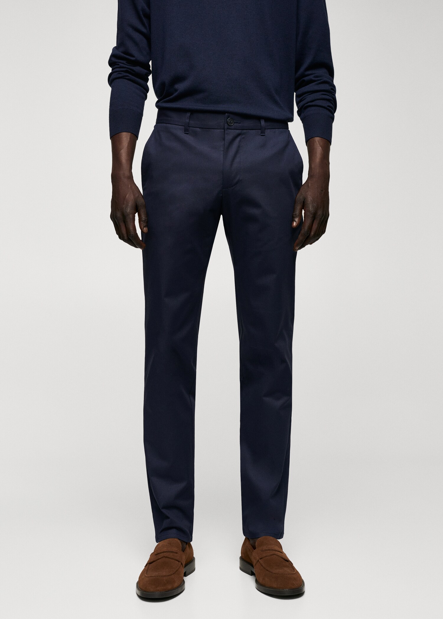 Pantalon chino skinny - Plan moyen