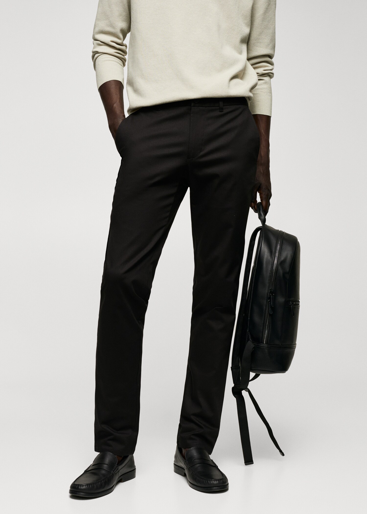 Pantalon chino skinny - Plan moyen