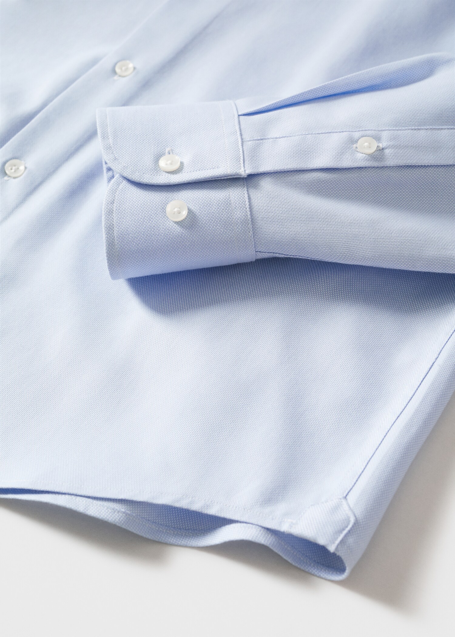 Slim fit structured suit shirt - Details of the article 8