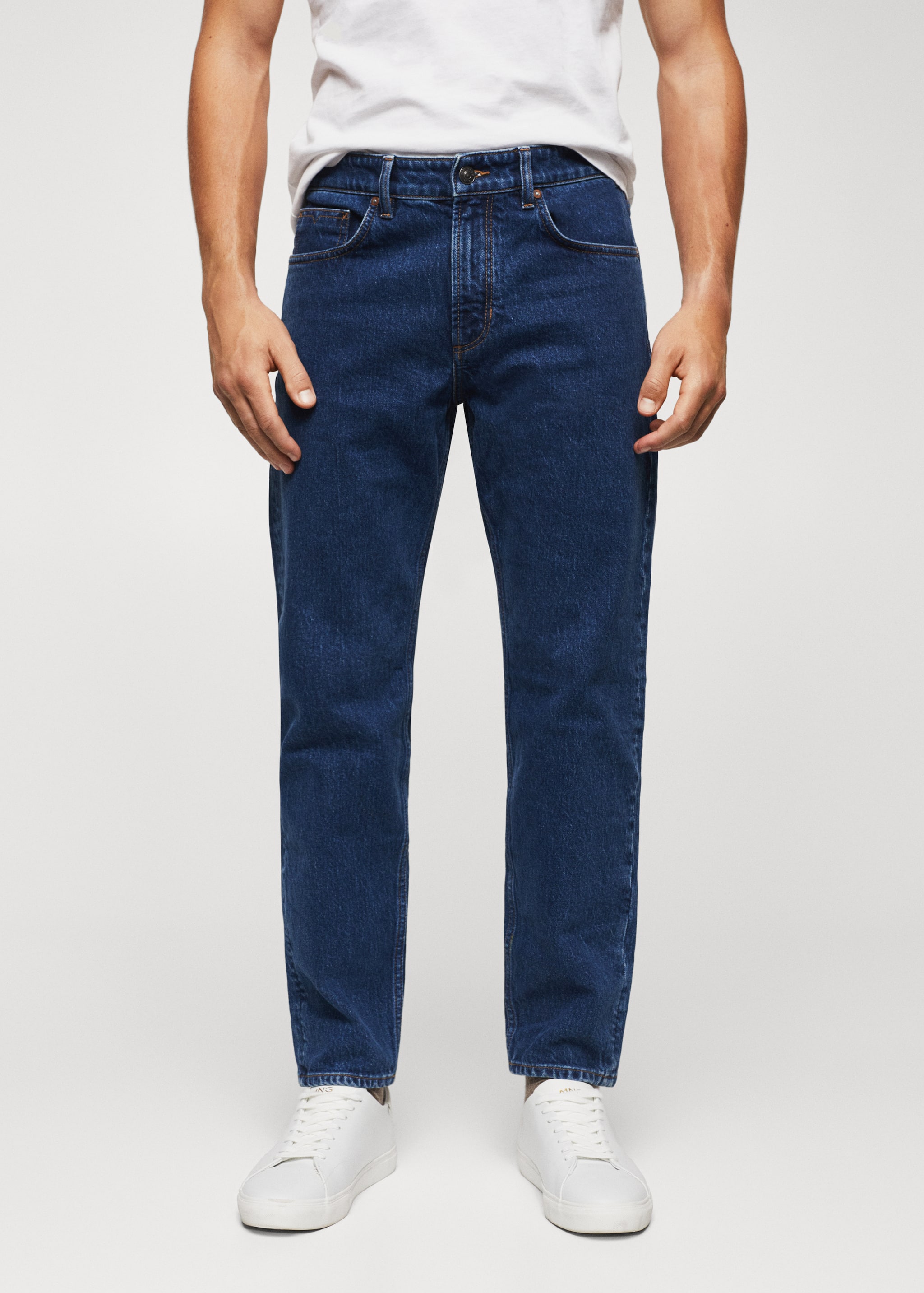 Ben tapered cropped jeans - Middenvlak