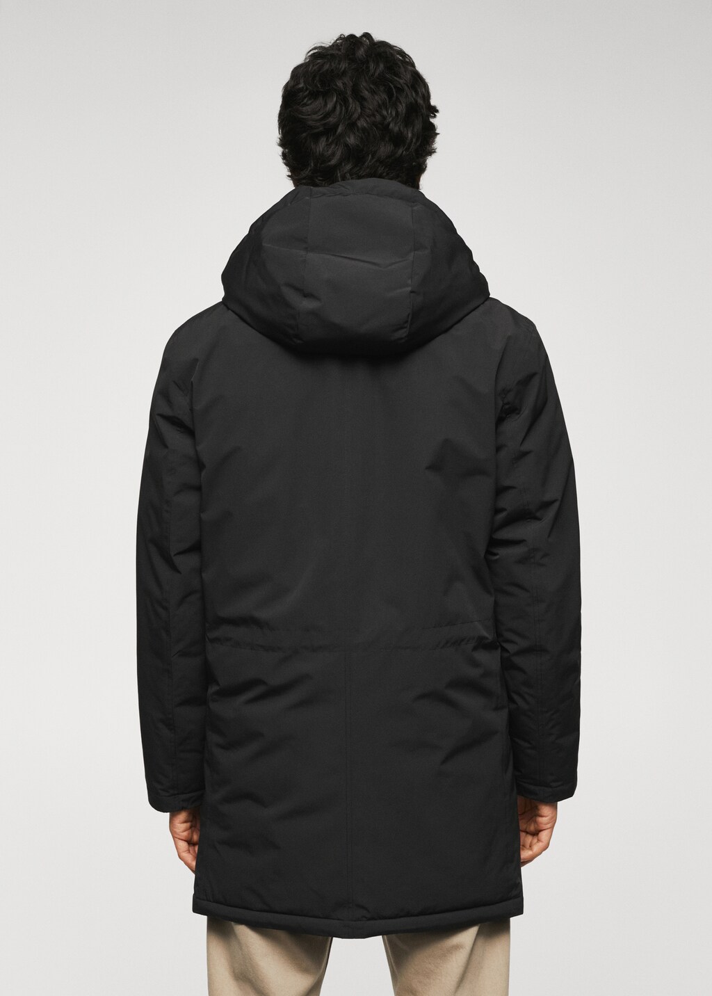Quilted hooded parka