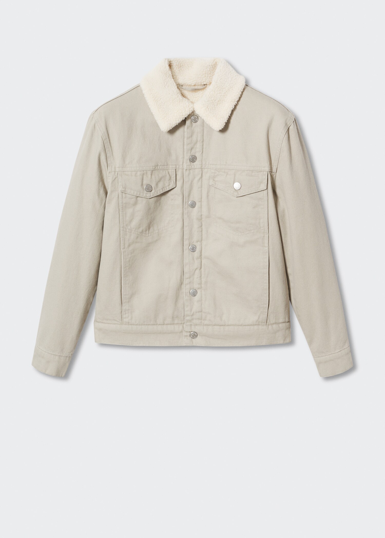 Shearling denim jacket - Article without model