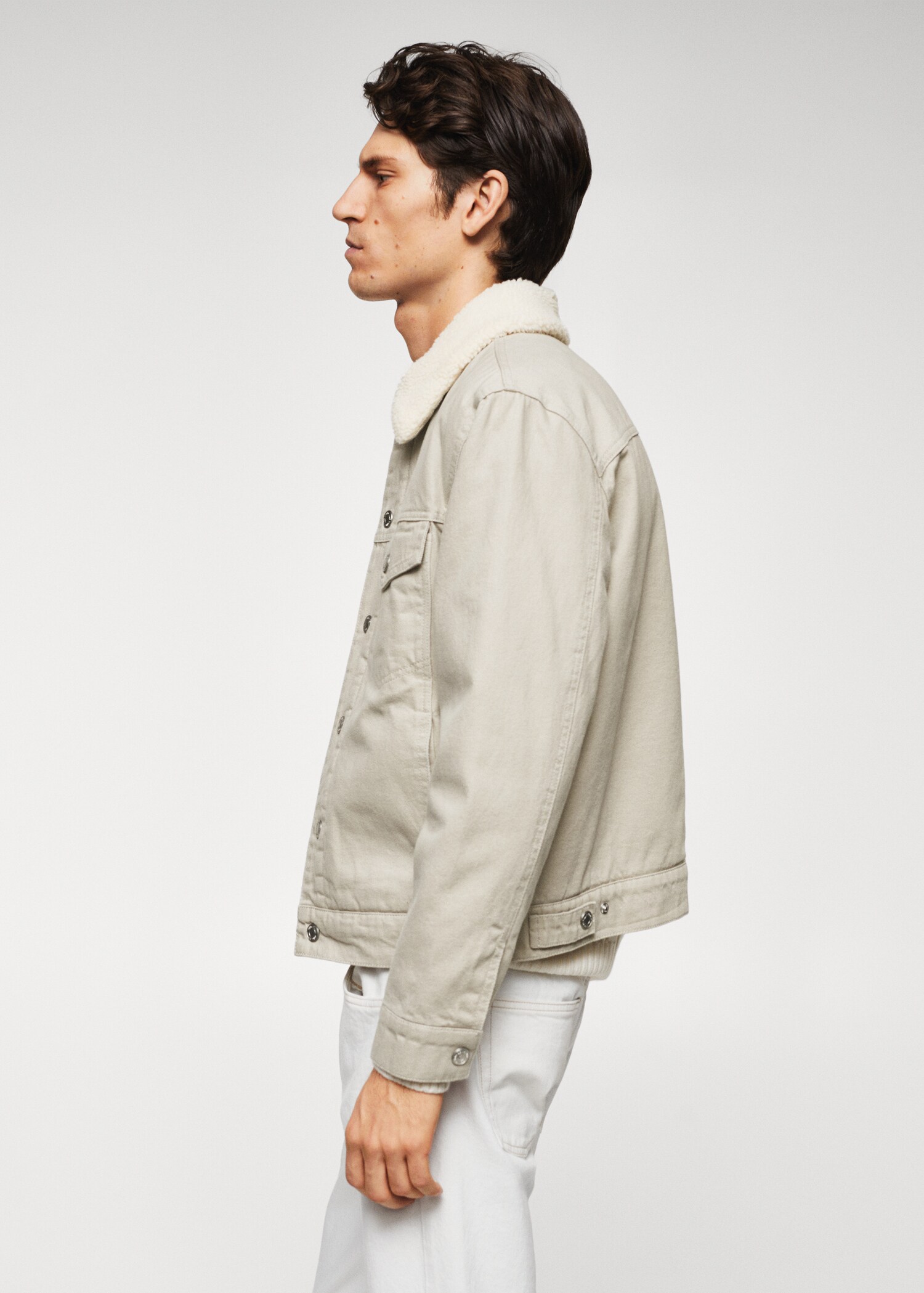 Shearling denim jacket - Details of the article 6