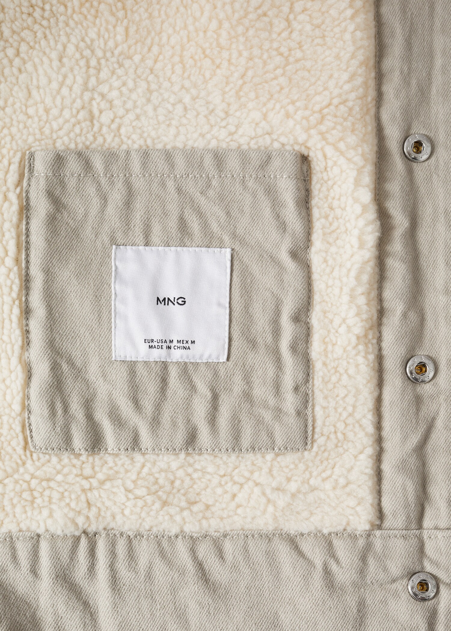 Shearling denim jacket - Details of the article 8