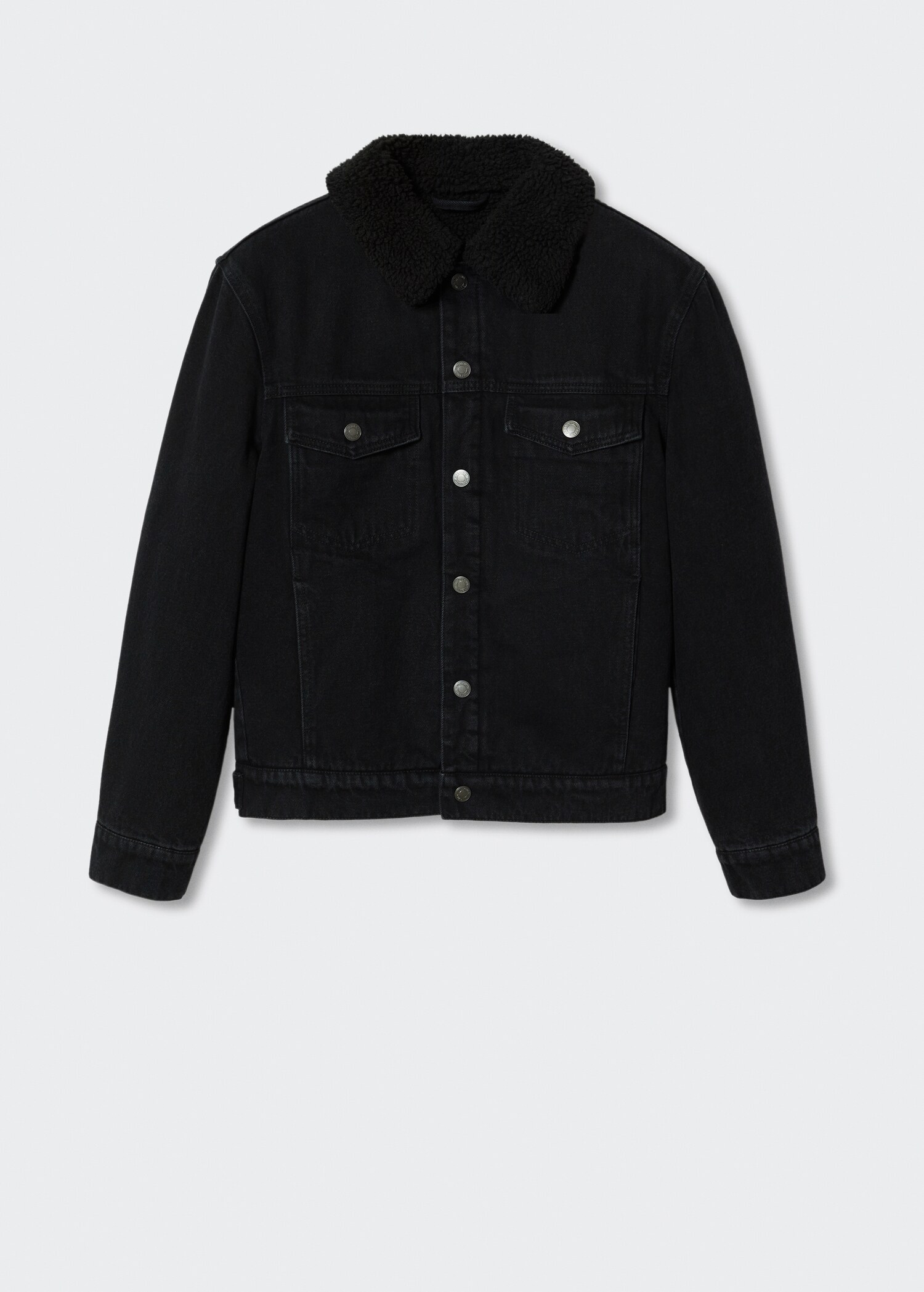 Veste jean imitation mouton retourné - Article sans modèle