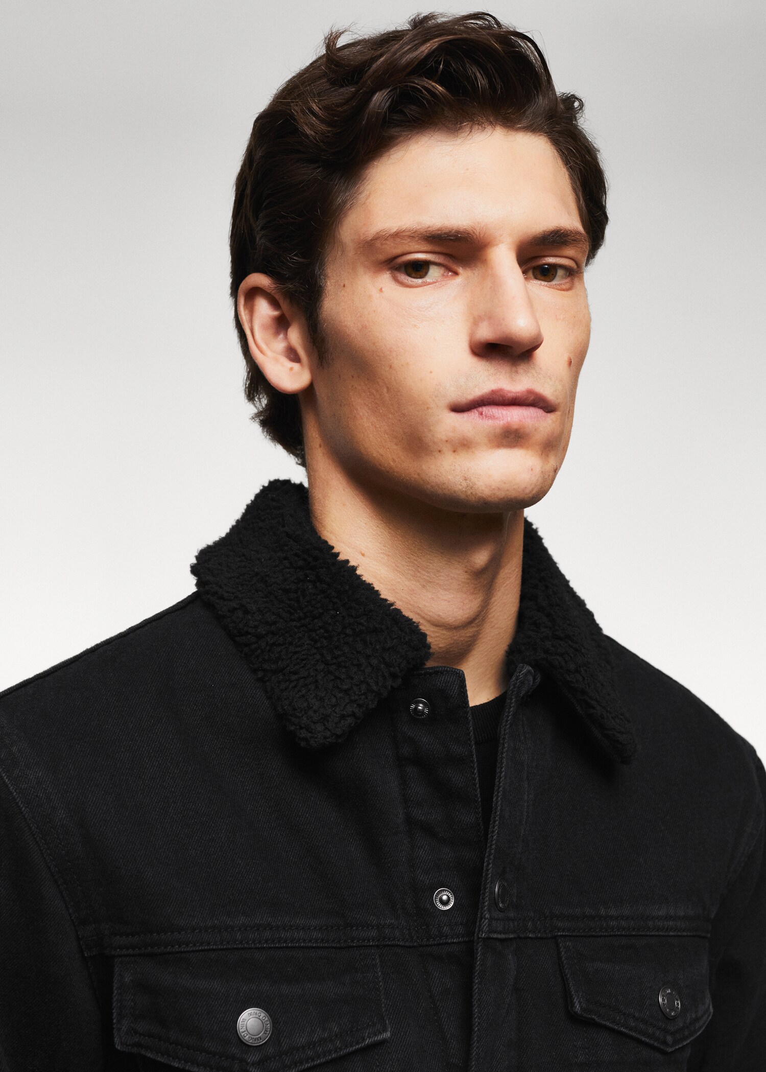 Veste jean imitation mouton retourné - Détail de l'article 1