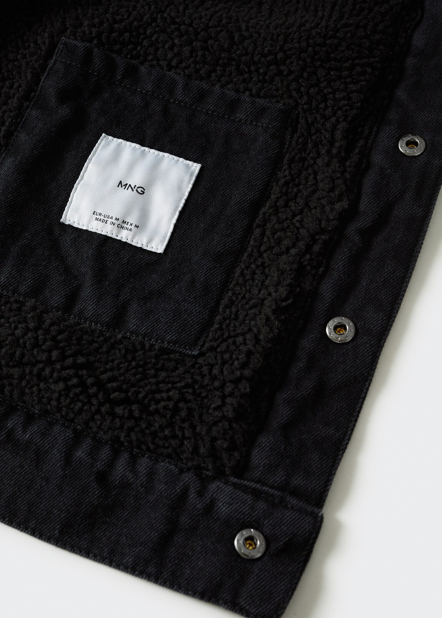 Veste jean imitation mouton retourné - Détail de l'article 8