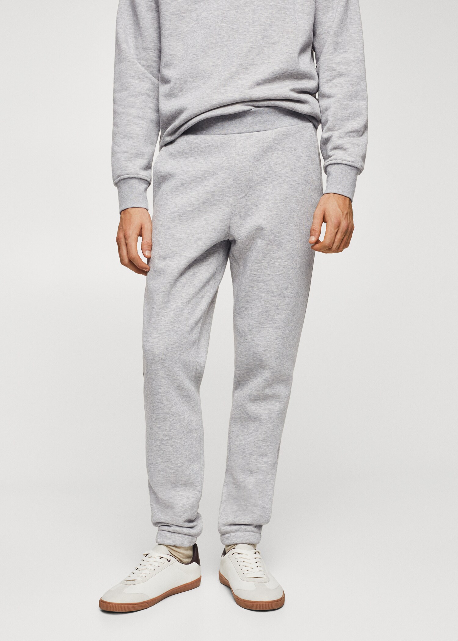 Sustainable cotton jogger pants - Medium plane