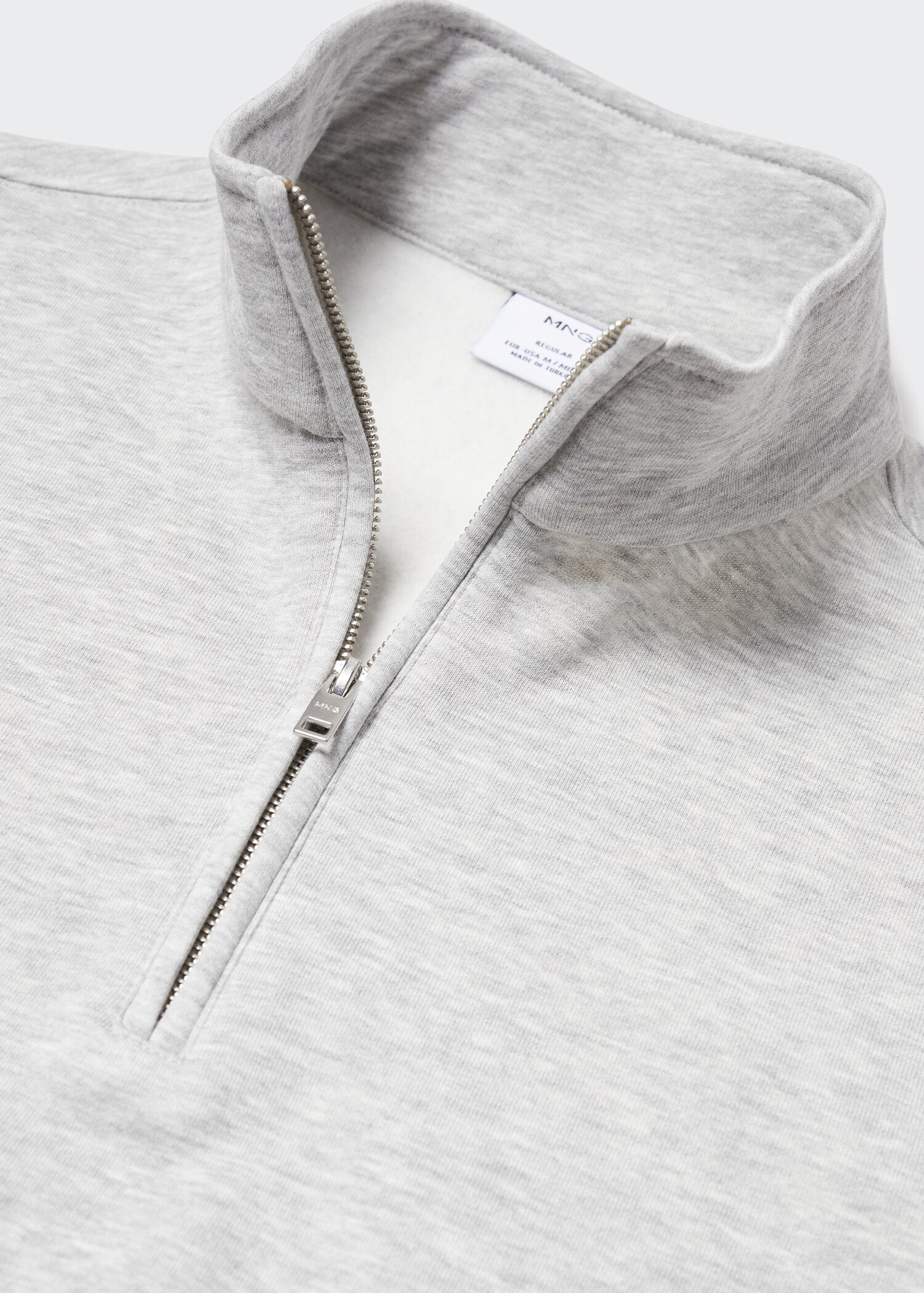 Sweat-shirt coton col zippé - Détail de l'article 8