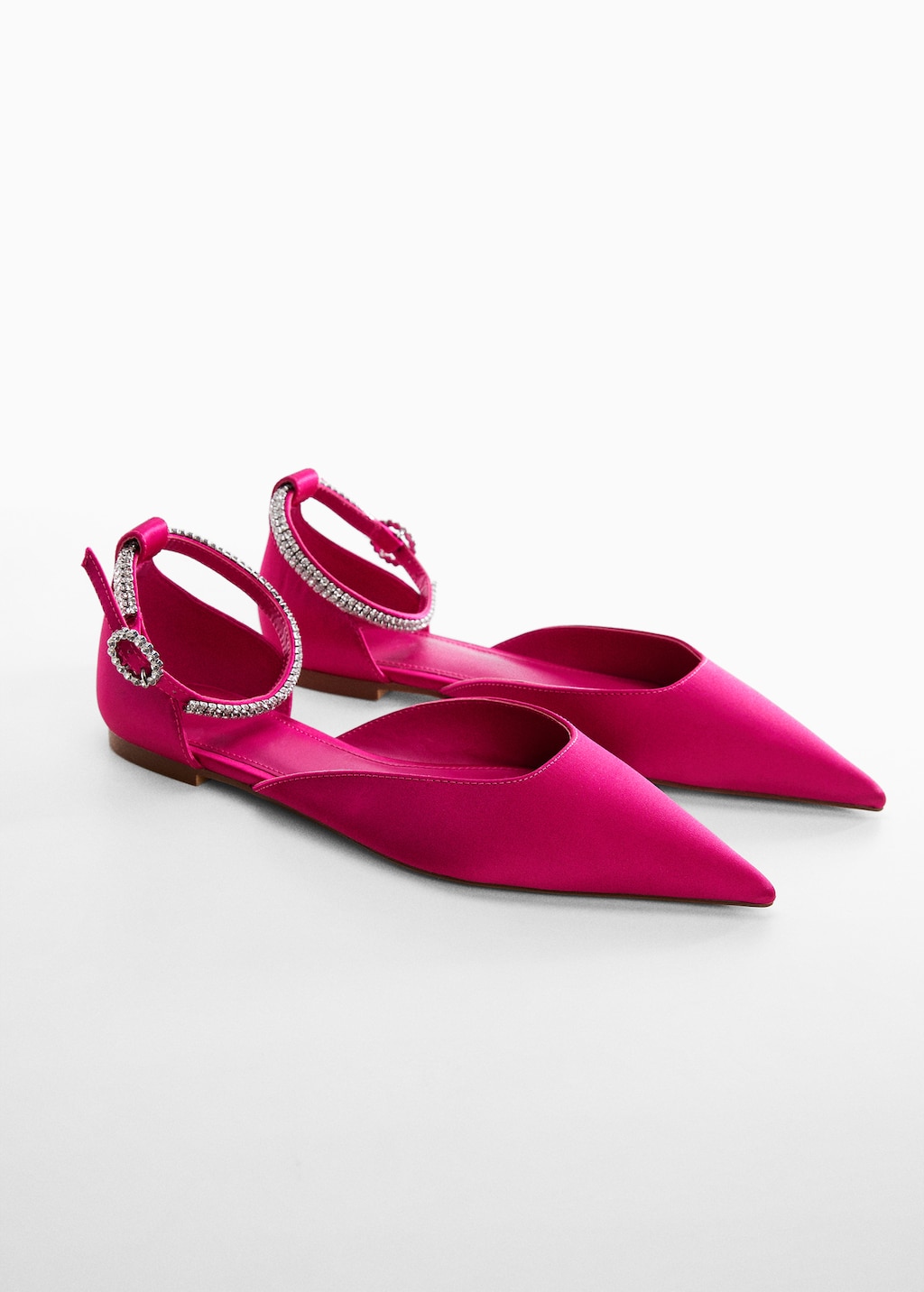 Chaussures satinees bride strass Femme MANGO OUTLET Luxembourg