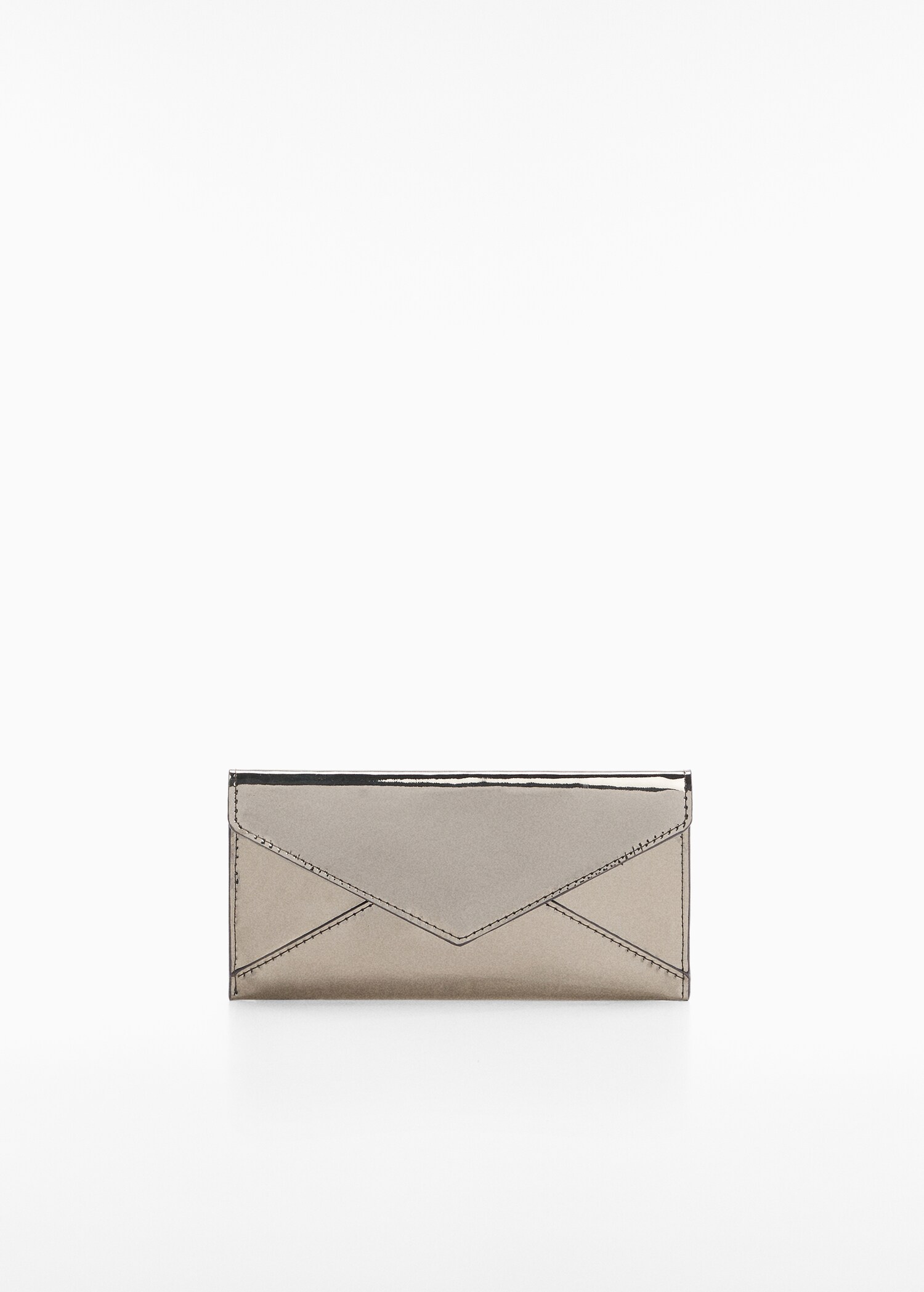 Metallic wallet with flap - Article without model