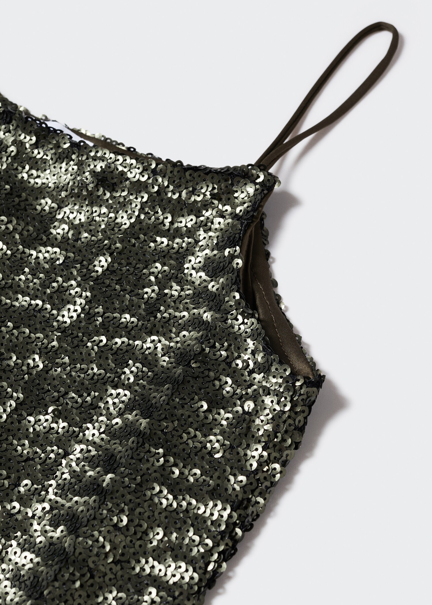 Robe courte à paillettes semi-transparente - Détail de l'article 8