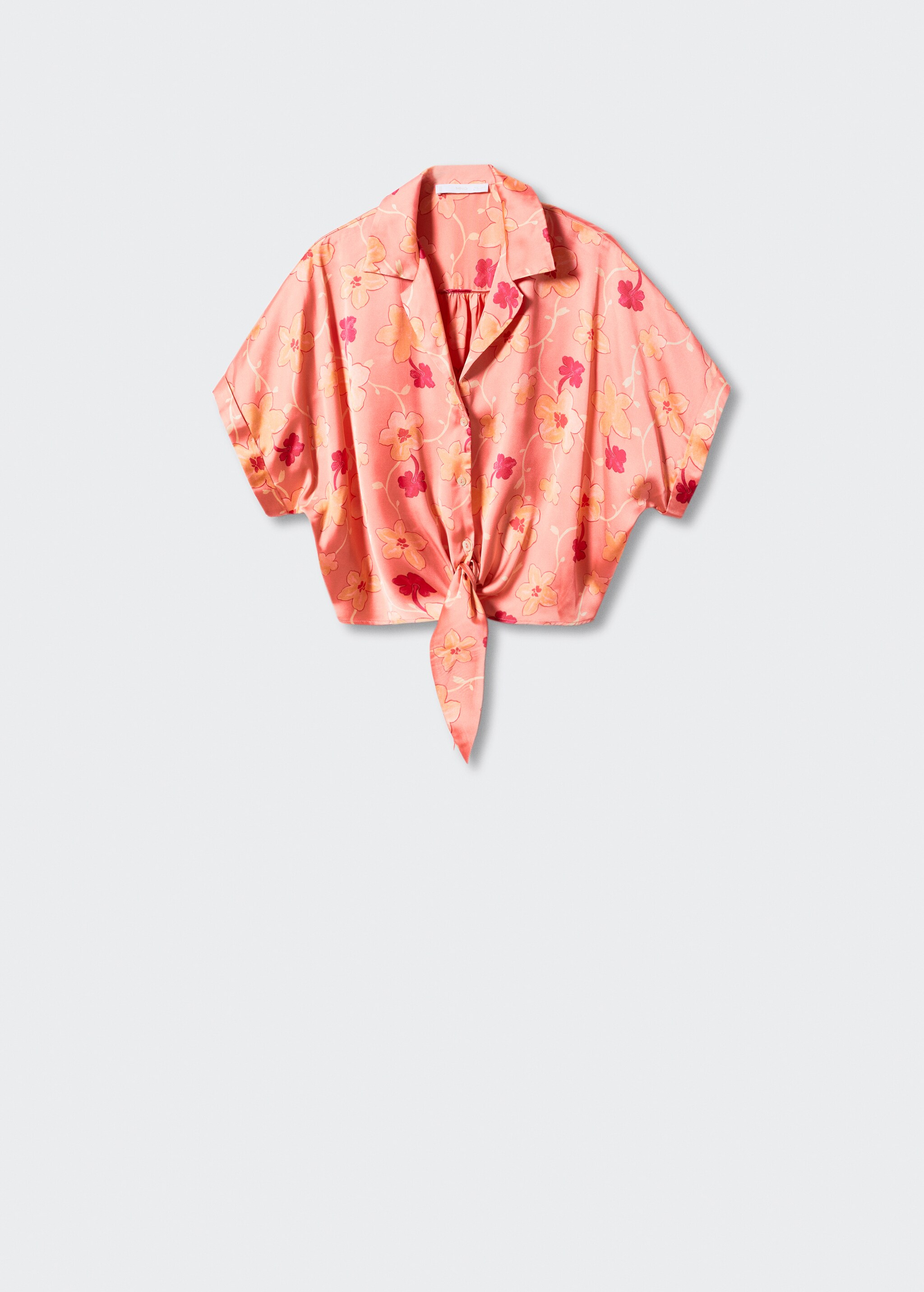 Blusa satinada floral - Artículo sin modelo