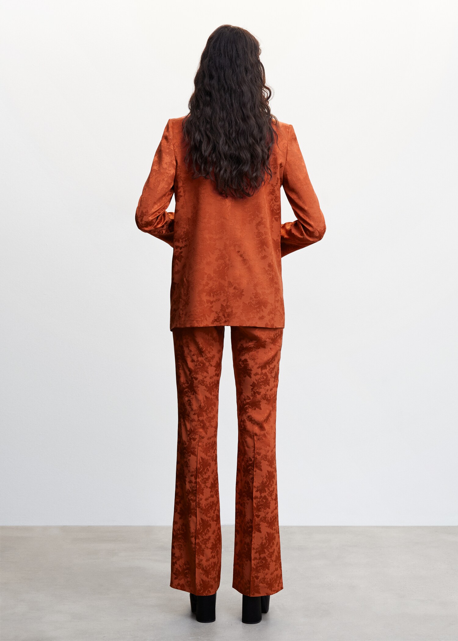 Jacquard blazer - Reverse of the article