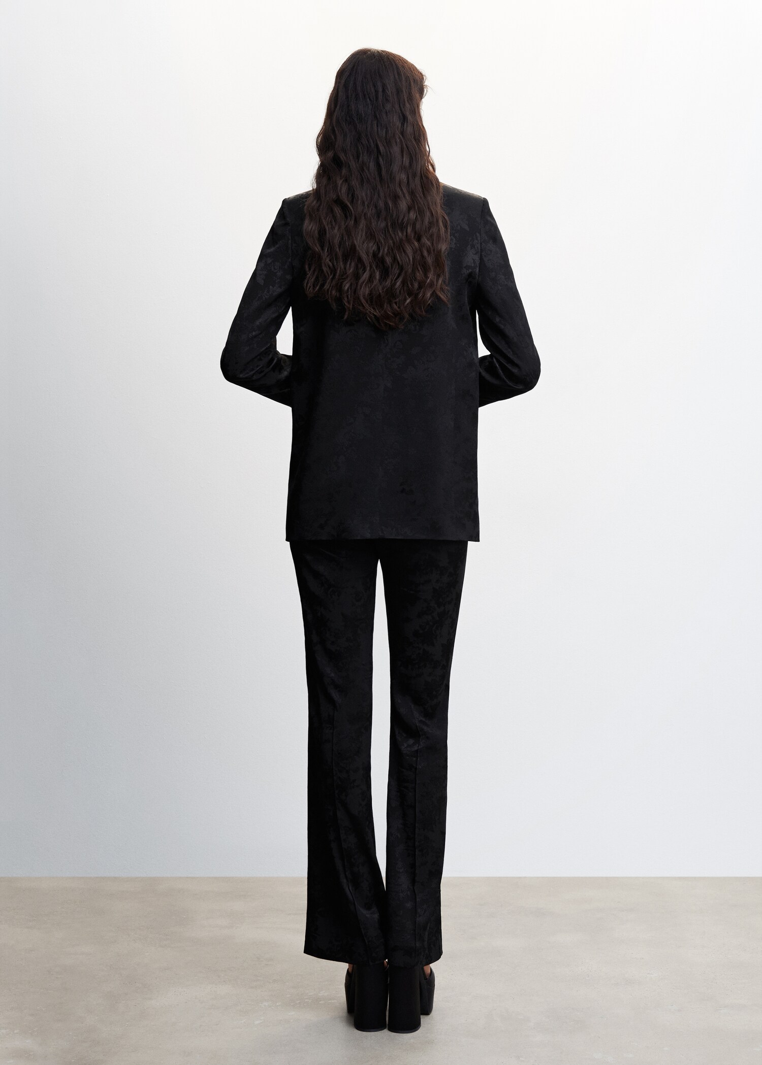 Jacquard-blazer - Baksiden av artikkelen
