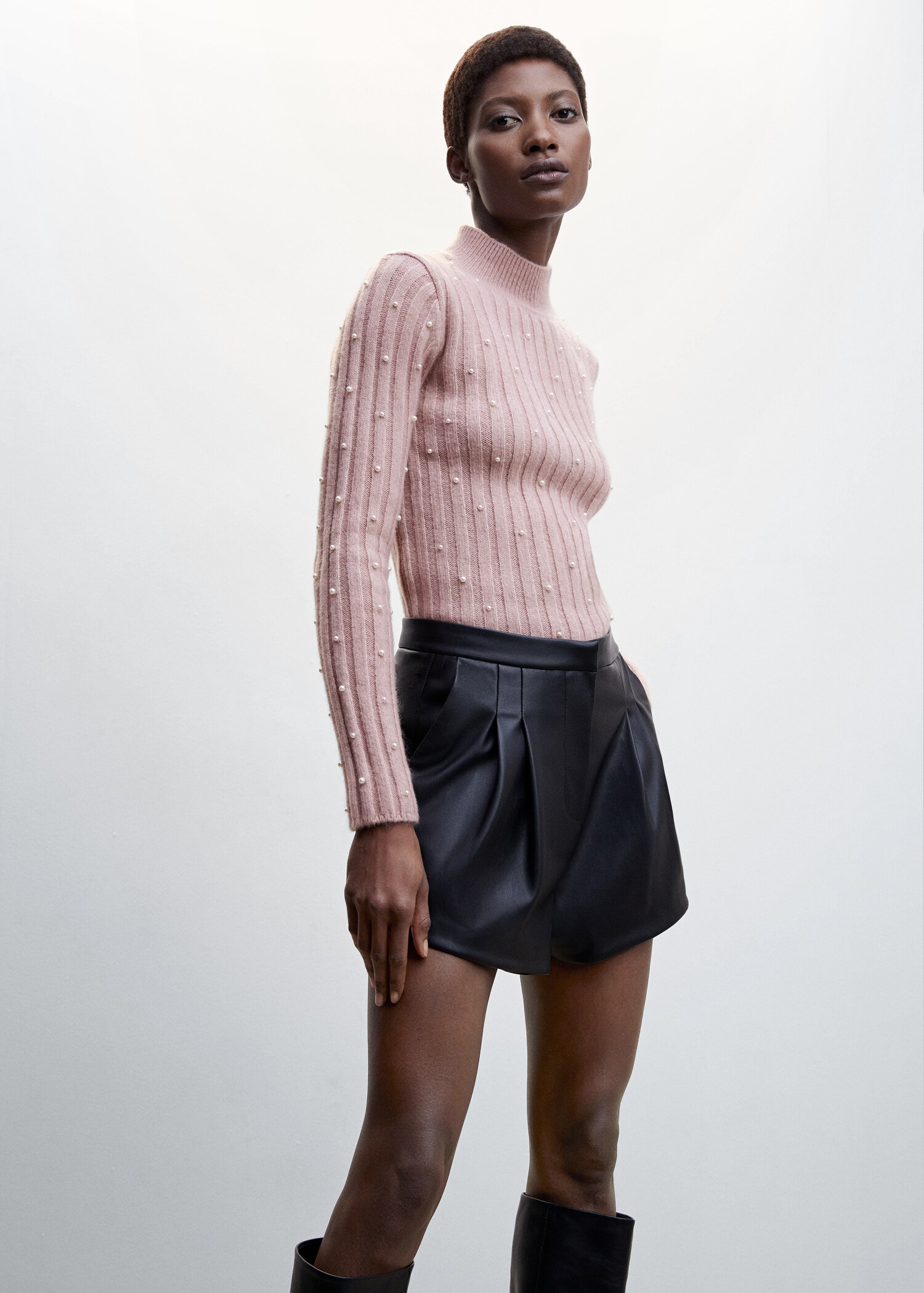 Pearl turtleneck sweater - Medium plane