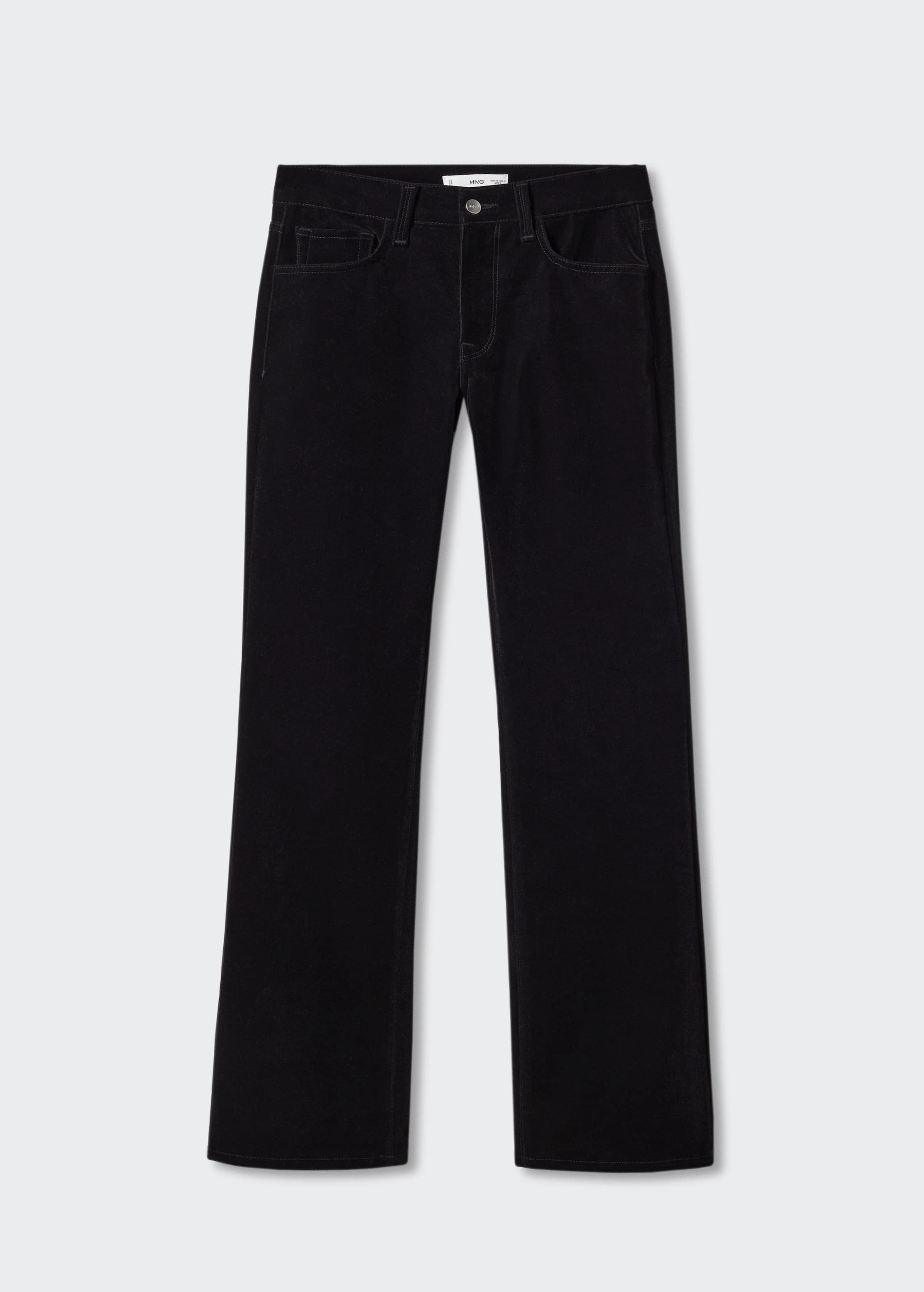 Mid-rise velvet skinny jeans - Article without model