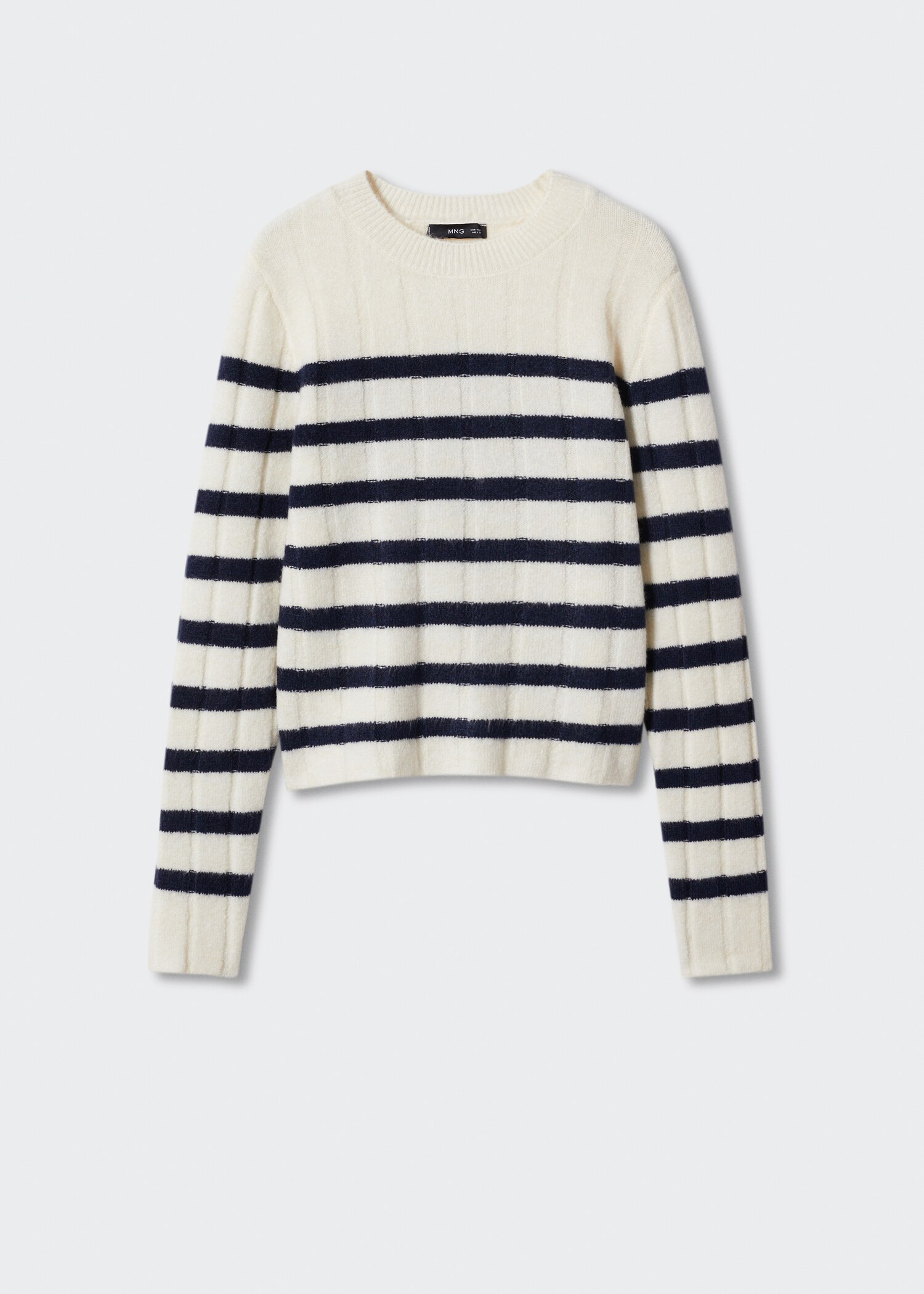 Round-neck striped sweater - Article without model