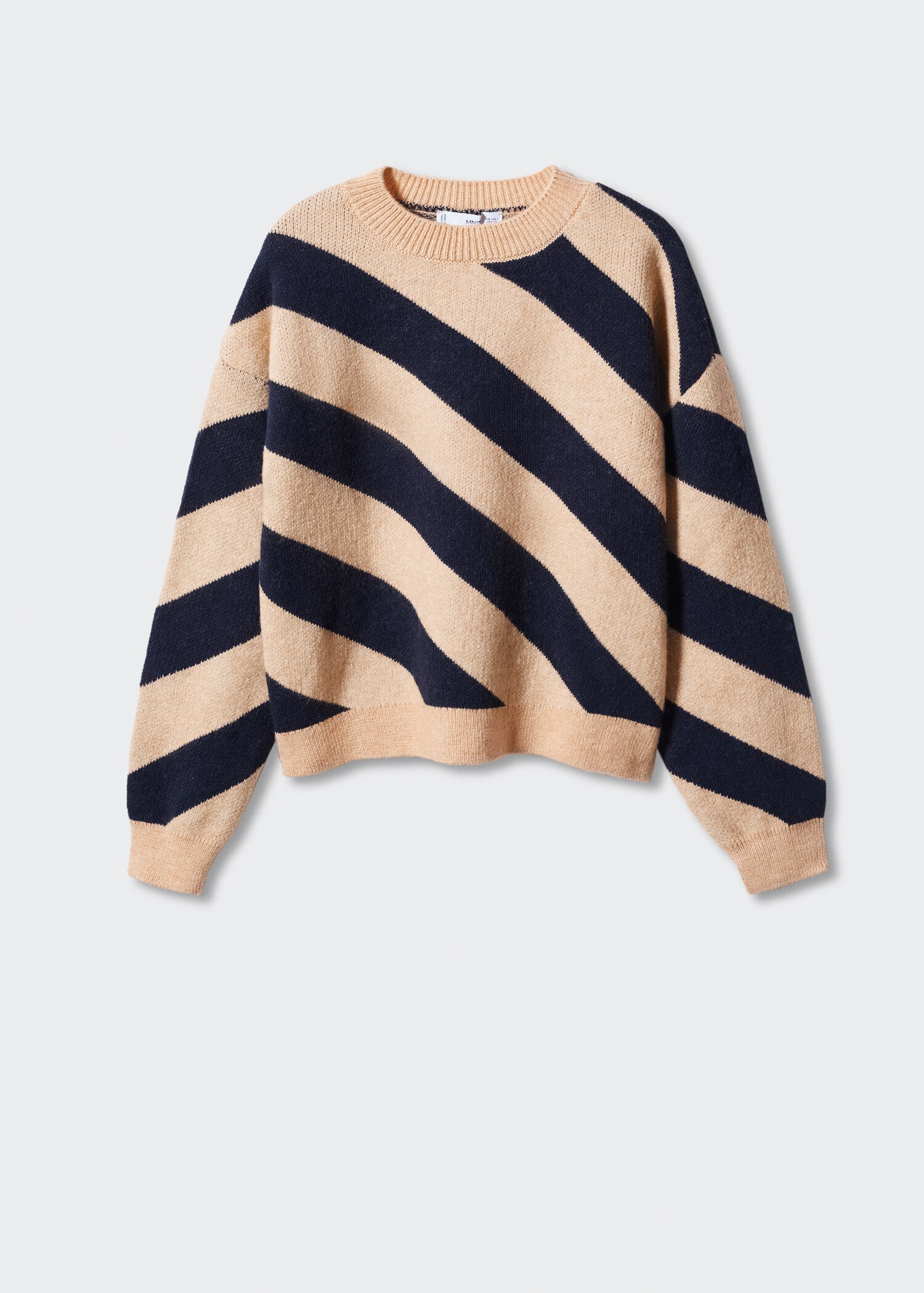 Round-neck striped sweater - Article without model