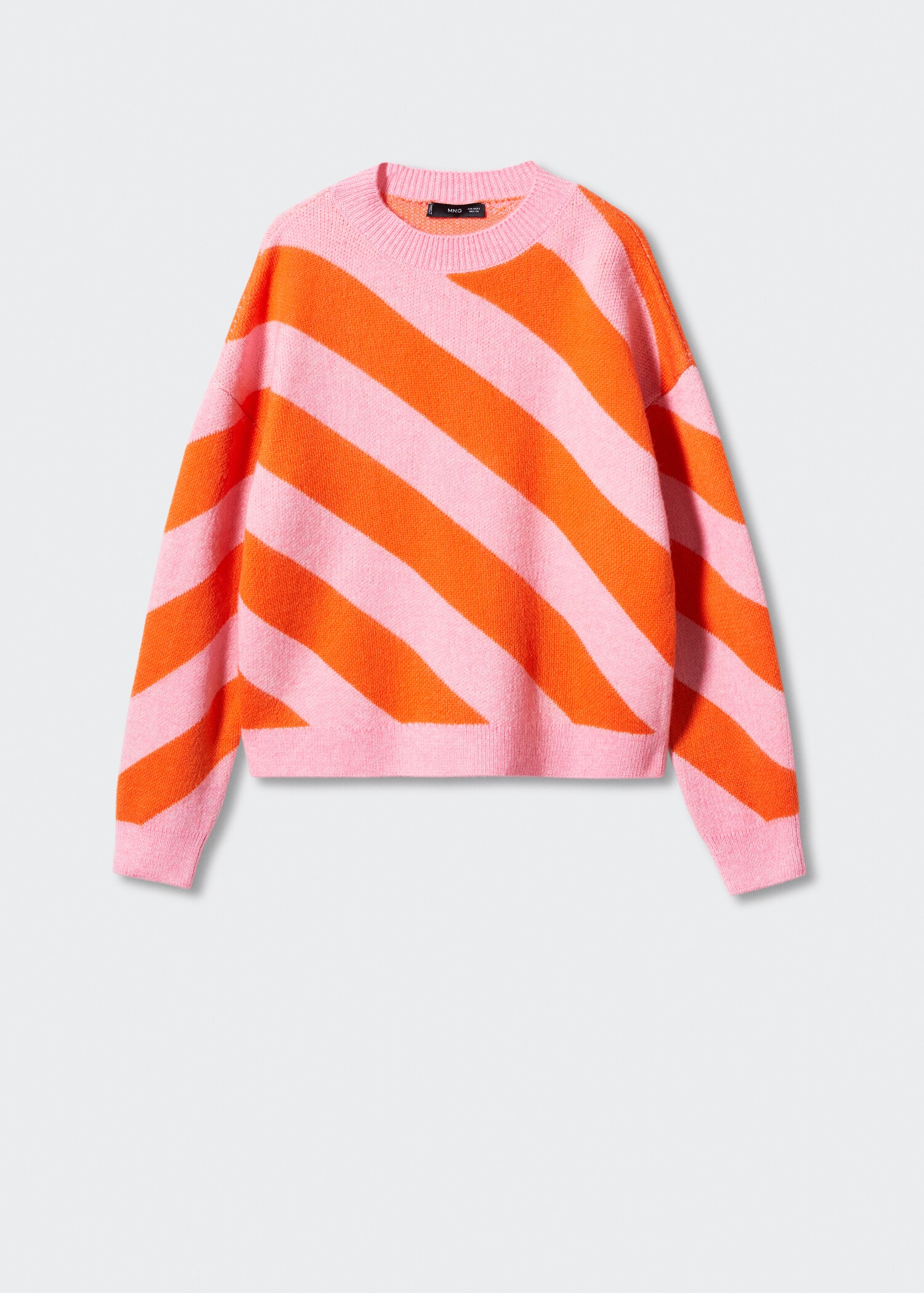 Round-neck striped sweater - Article without model