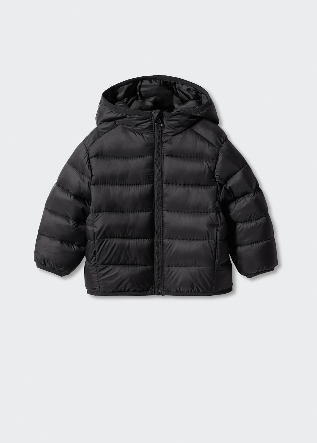 Side zip quilted coat Boys MANGO OUTLET USA