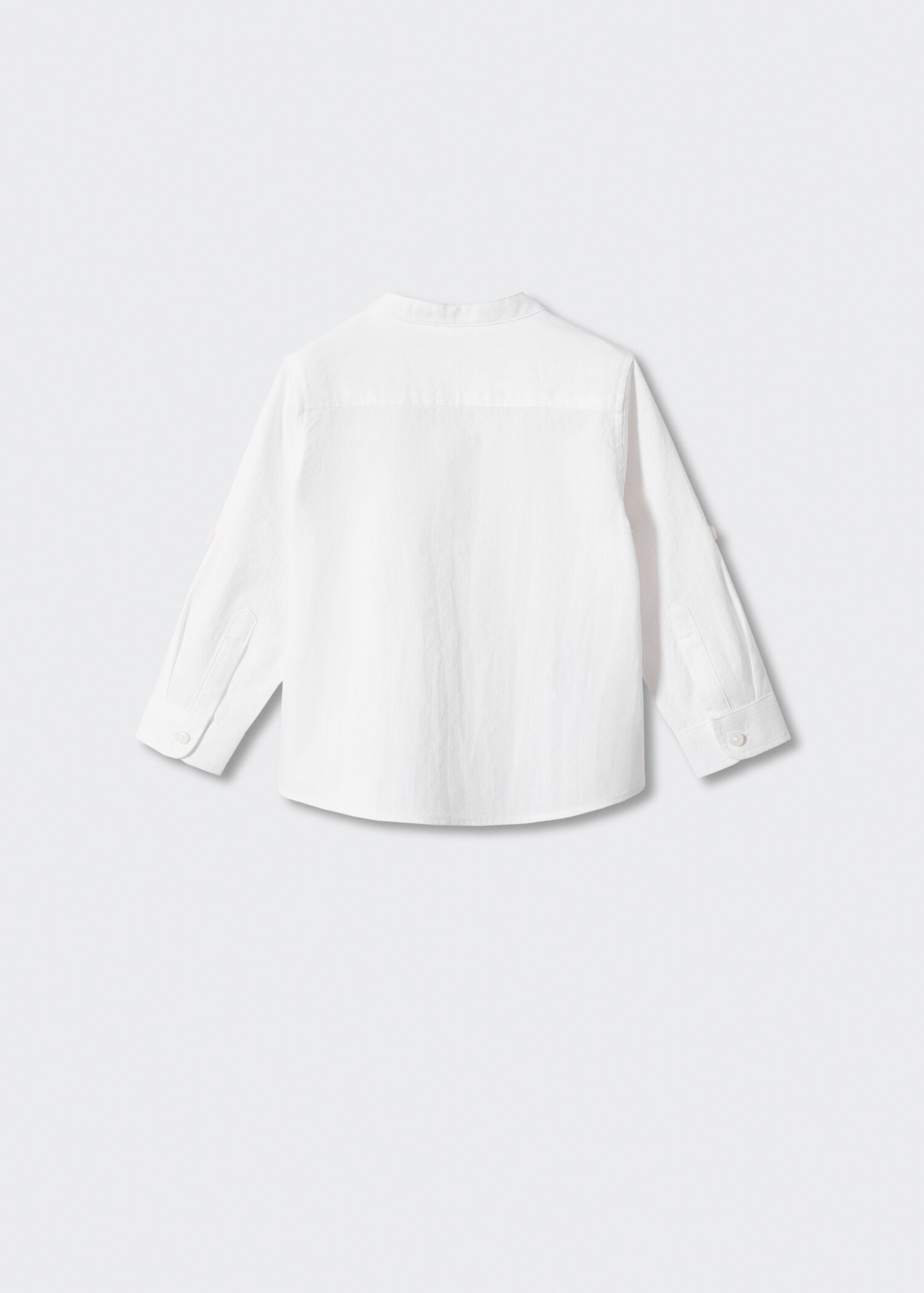 Mao collar shirt - Reverse of the article