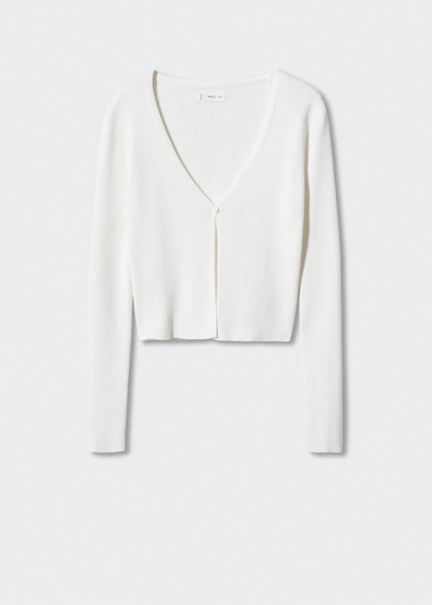 Ribbed cardigan with buttons - Article without model