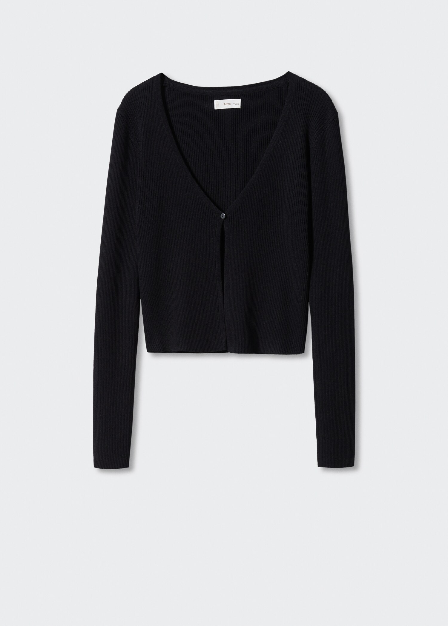 Ribbed cardigan with buttons - Article without model
