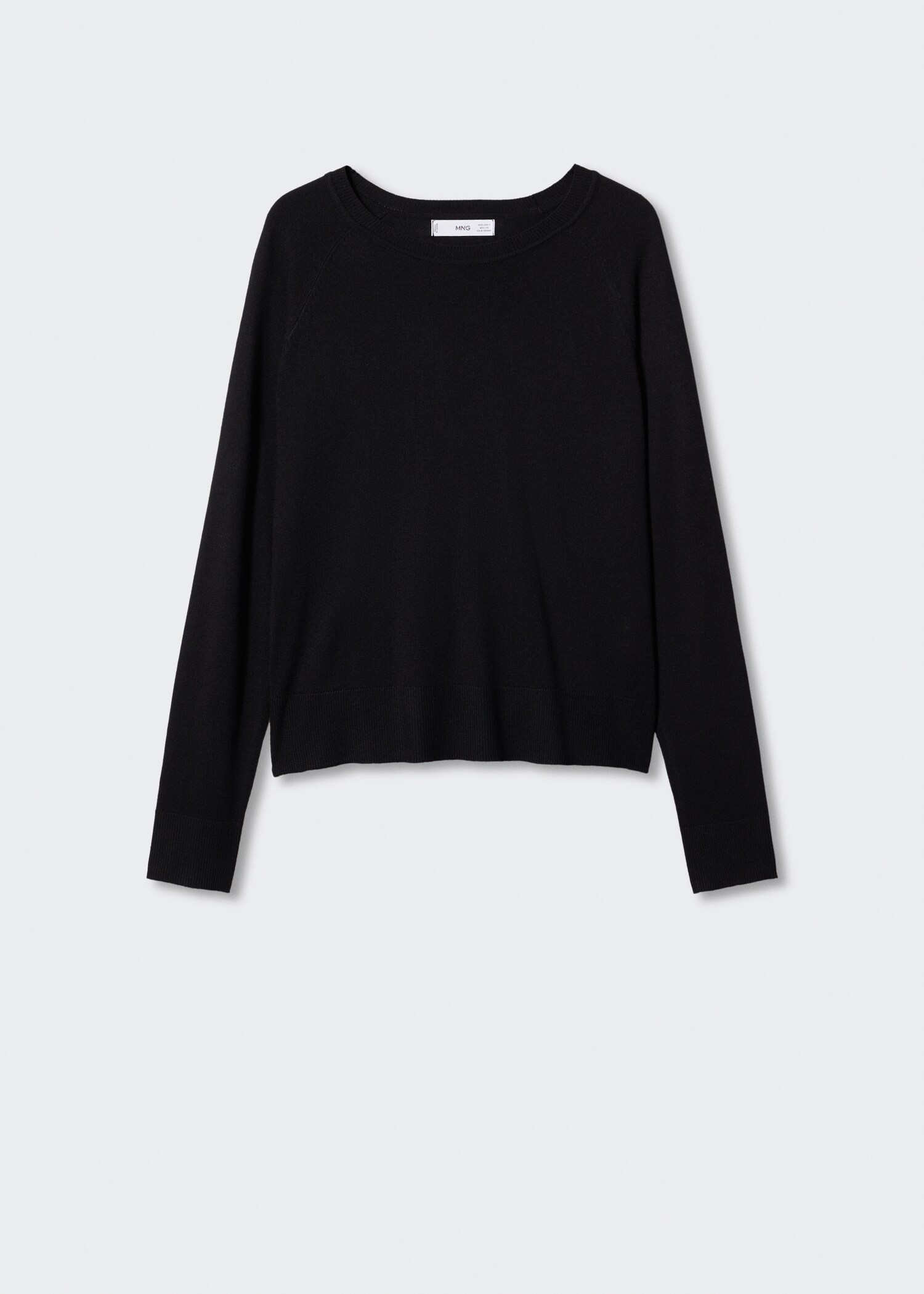 Fine-knit crew-neck sweater - Article without model