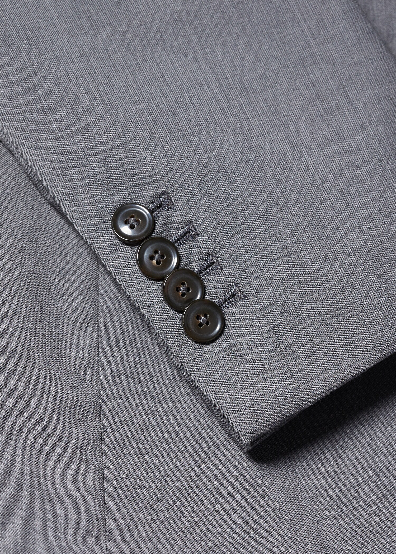 Slim fit virgin wool suit blazer - Details of the article 8